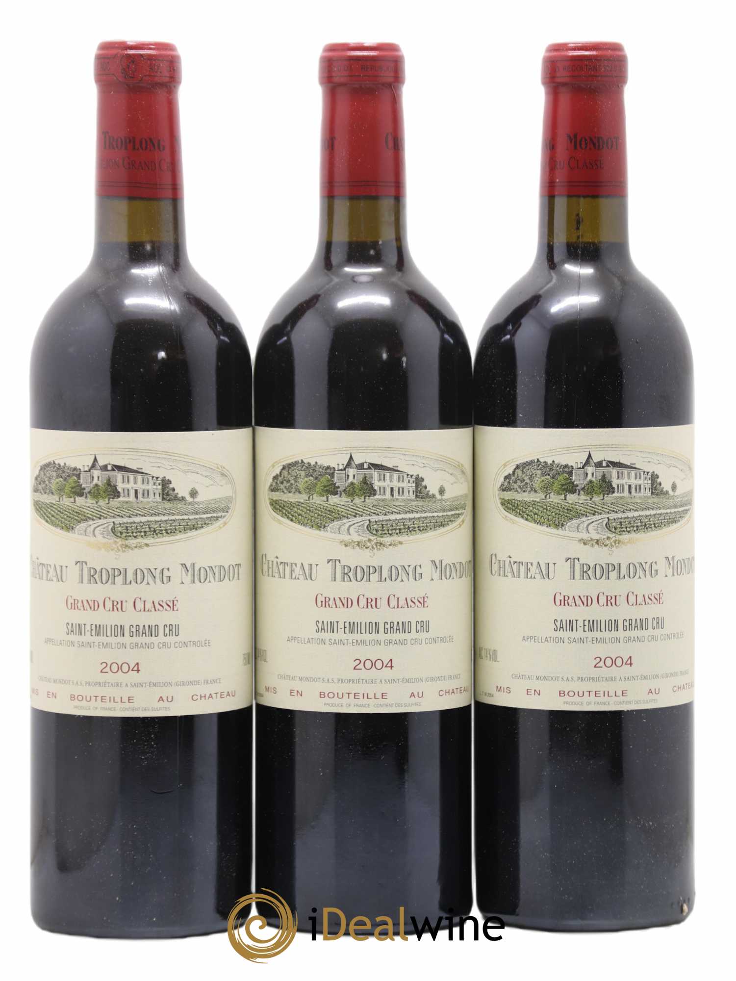 Château Troplong Mondot 1er Grand Cru Classé B 2004 - Lot de 12 bouteilles - 3