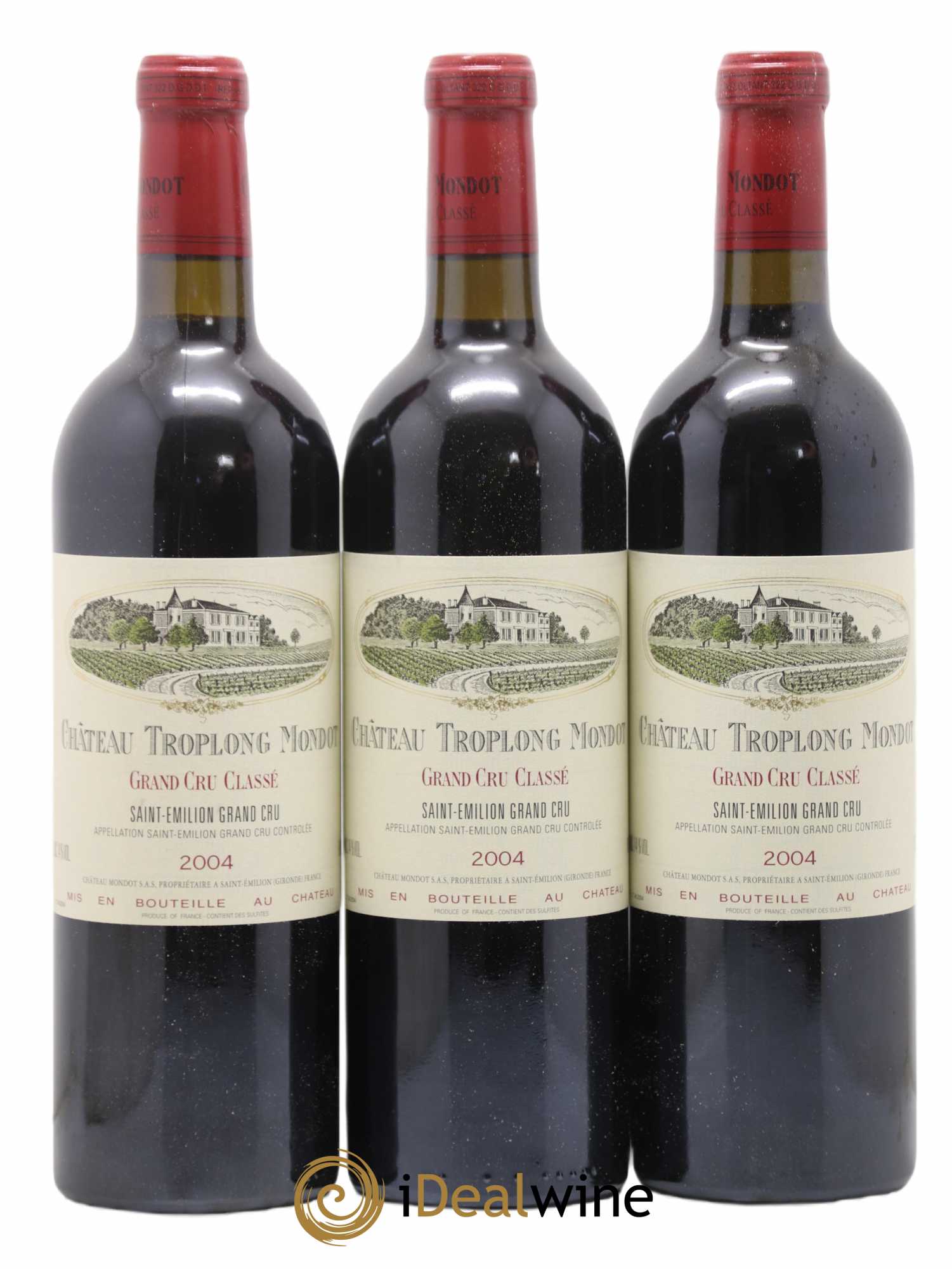 Château Troplong Mondot 1er Grand Cru Classé B 2004 - Lot de 12 bouteilles - 4