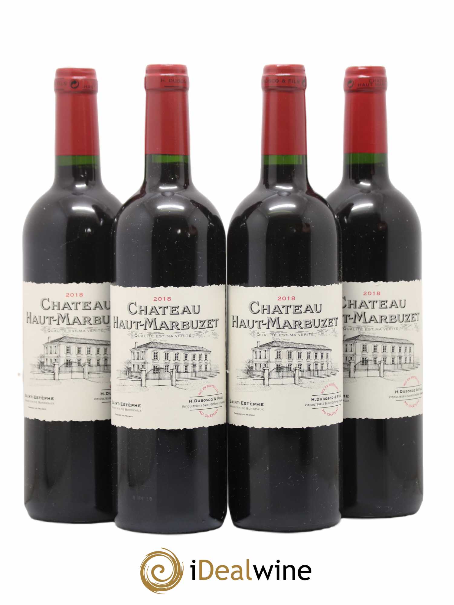 Château Haut Marbuzet 2018 - Lot of 4 bottles - 0