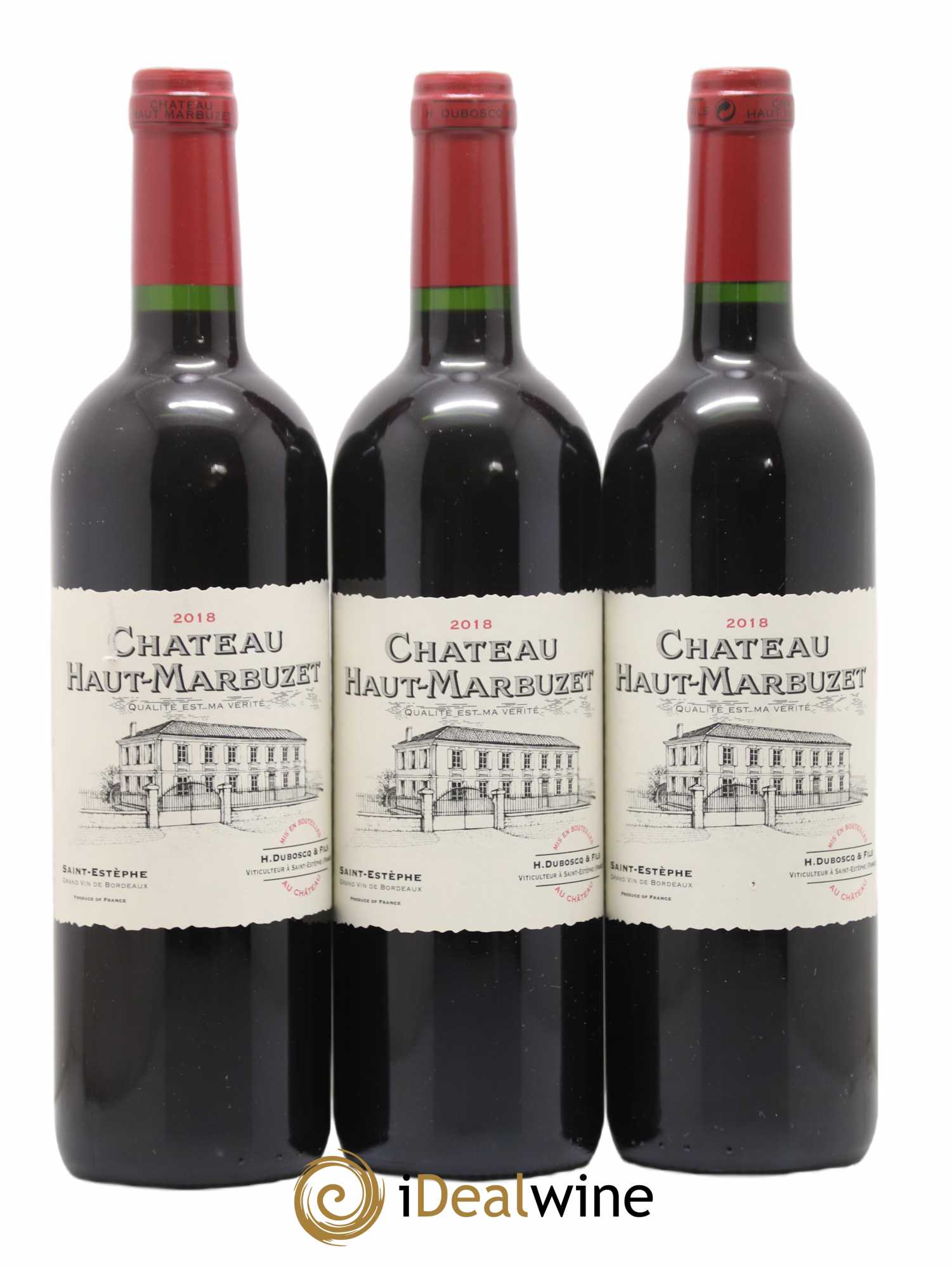 Château Haut Marbuzet 2018 - Lot de 3 bouteilles - 0