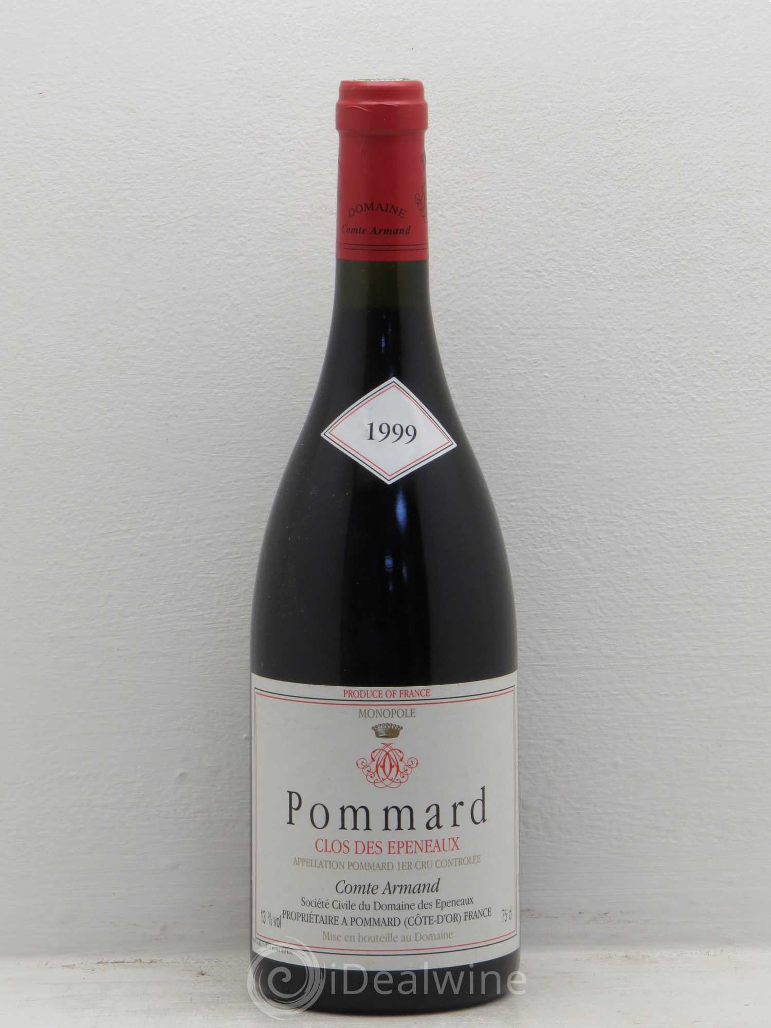 Pommard 1er Cru Clos des Epeneaux Comte Armand 1999 - Lot de 6 bouteilles - 0