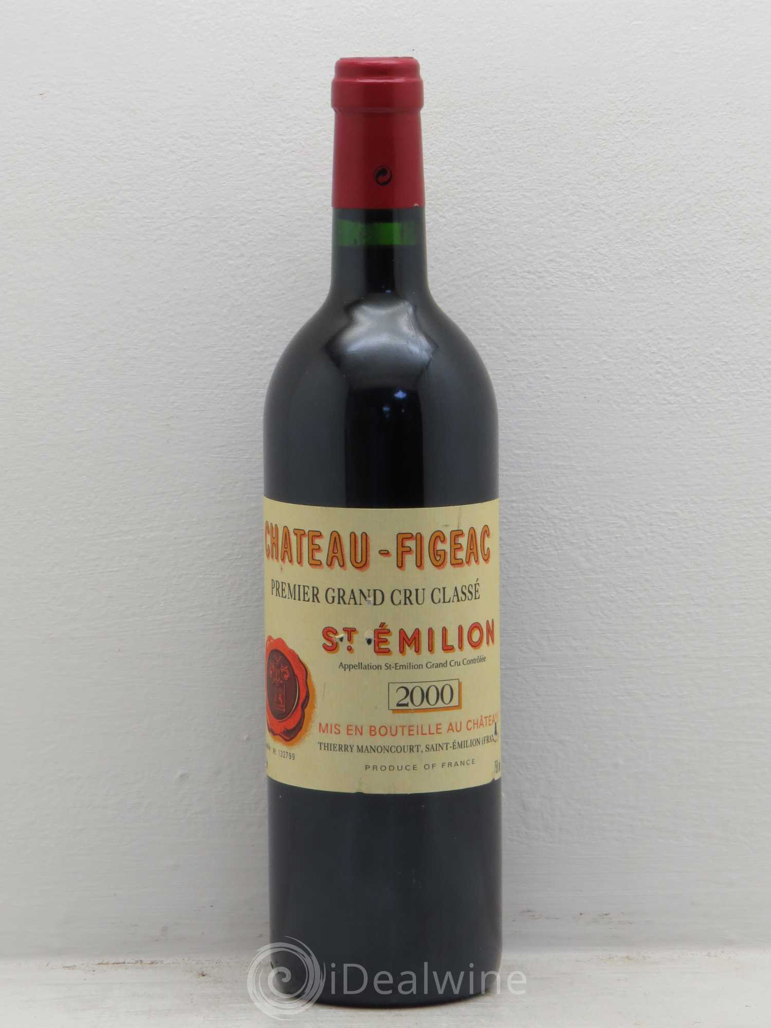 Château Figeac 1er Grand Cru Classé A 2000 - Lot de 6 bouteilles - 0
