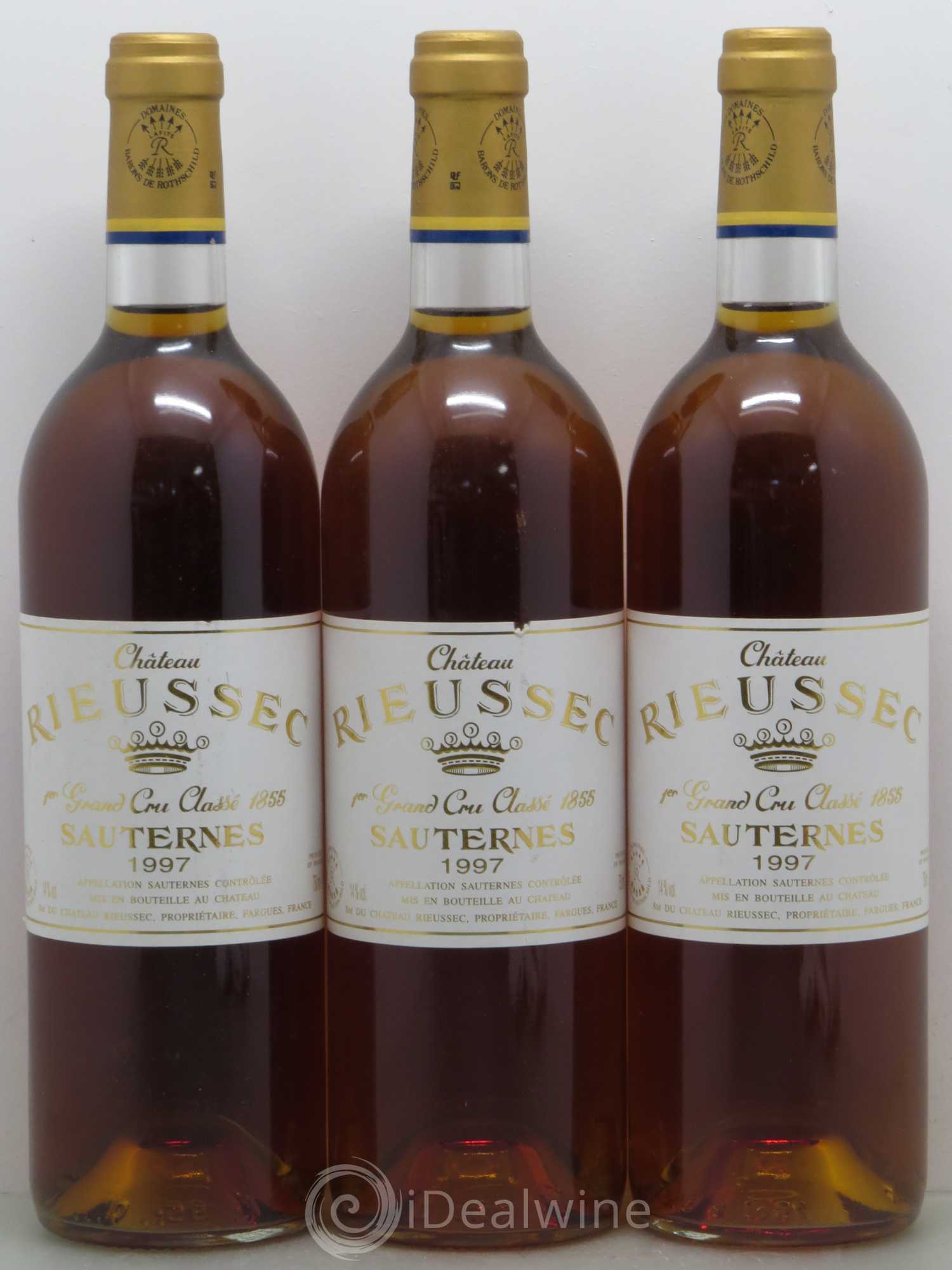 Château Rieussec 1er Grand Cru Classé 1997 - Lotto di 3 bottiglie - 0