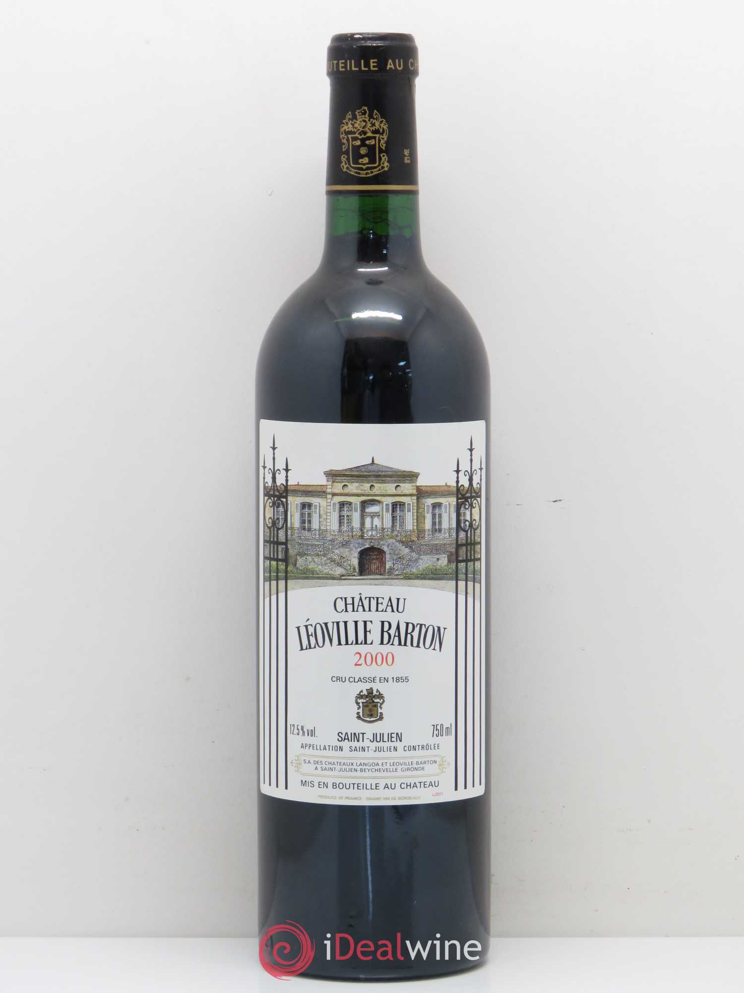 Château Léoville Barton 2ème Grand Cru Classé 2000 - Lot de 1 bouteille - 0