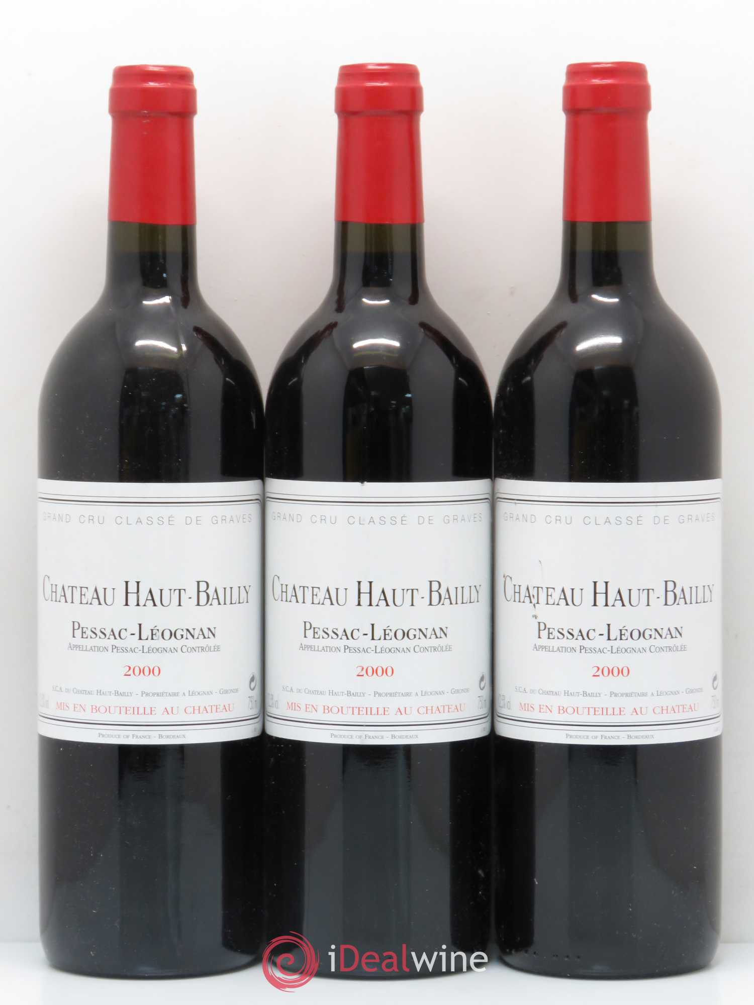 Château Haut-Bailly Cru Classé de Graves 2000 - Lot de 6 bouteilles - 1