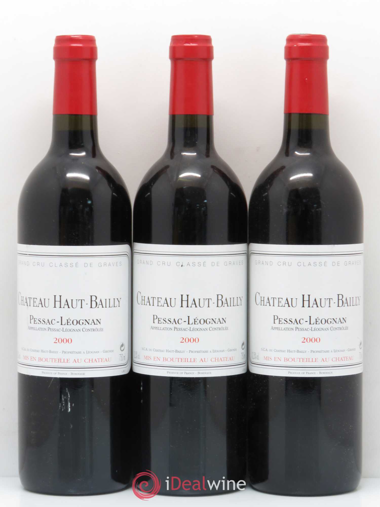 Château Haut-Bailly Cru Classé de Graves 2000 - Lot de 6 bouteilles - 2