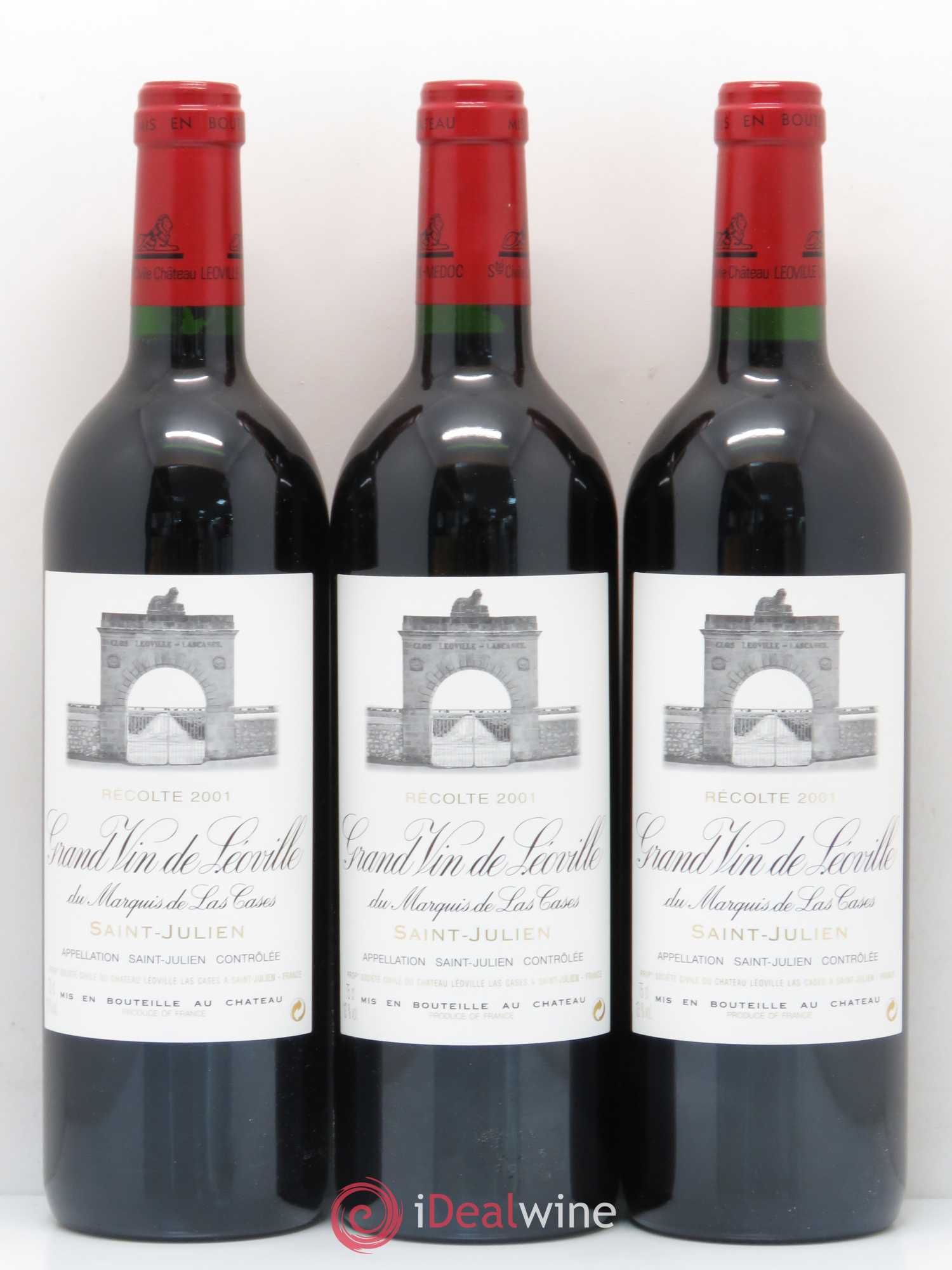 Château Léoville Las Cases 2ème Grand Cru Classé 2001 - Lot de 6 bouteilles - 1