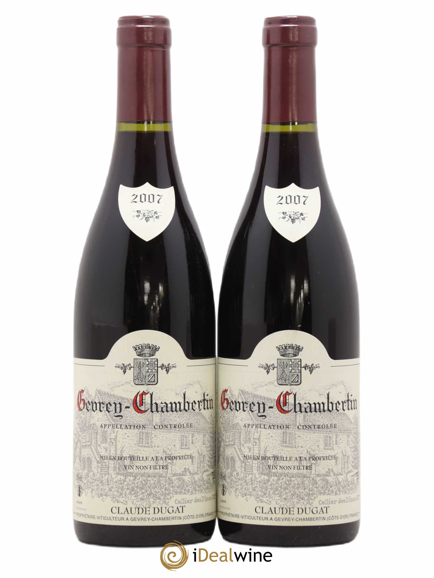 Gevrey-Chambertin Claude Dugat 2007 - Lot de 2 bouteilles - 0