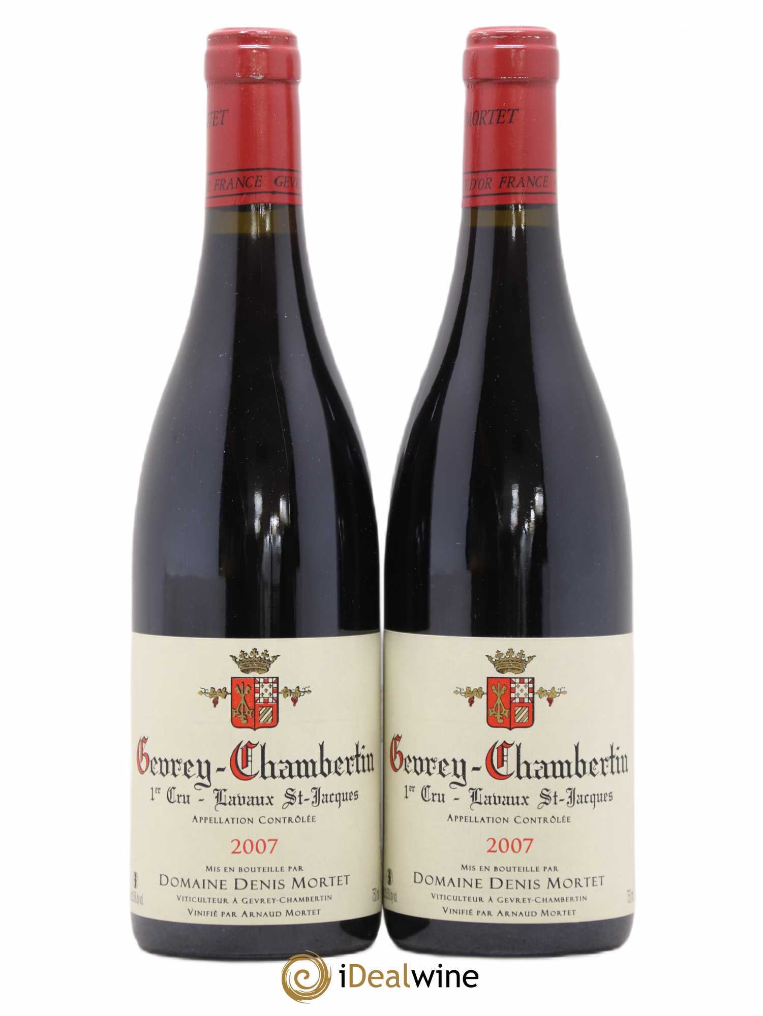 Gevrey-Chambertin 1er Cru Lavaux Saint Jacques Denis Mortet (Domaine) 2007 - Lot de 2 bouteilles - 0