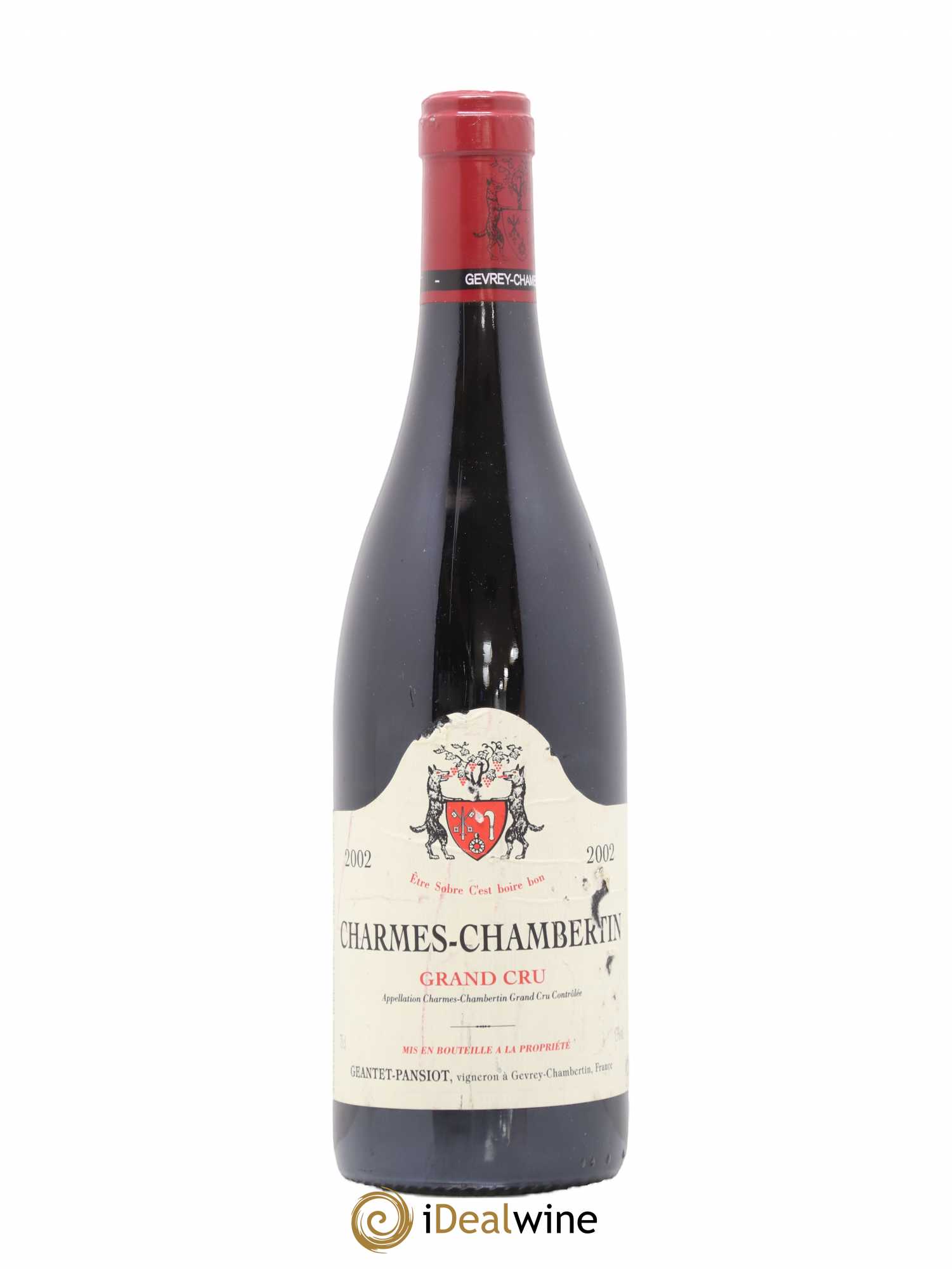 Charmes-Chambertin Grand Cru Geantet-Pansiot 2002 - Lot de 1 bouteille - 0