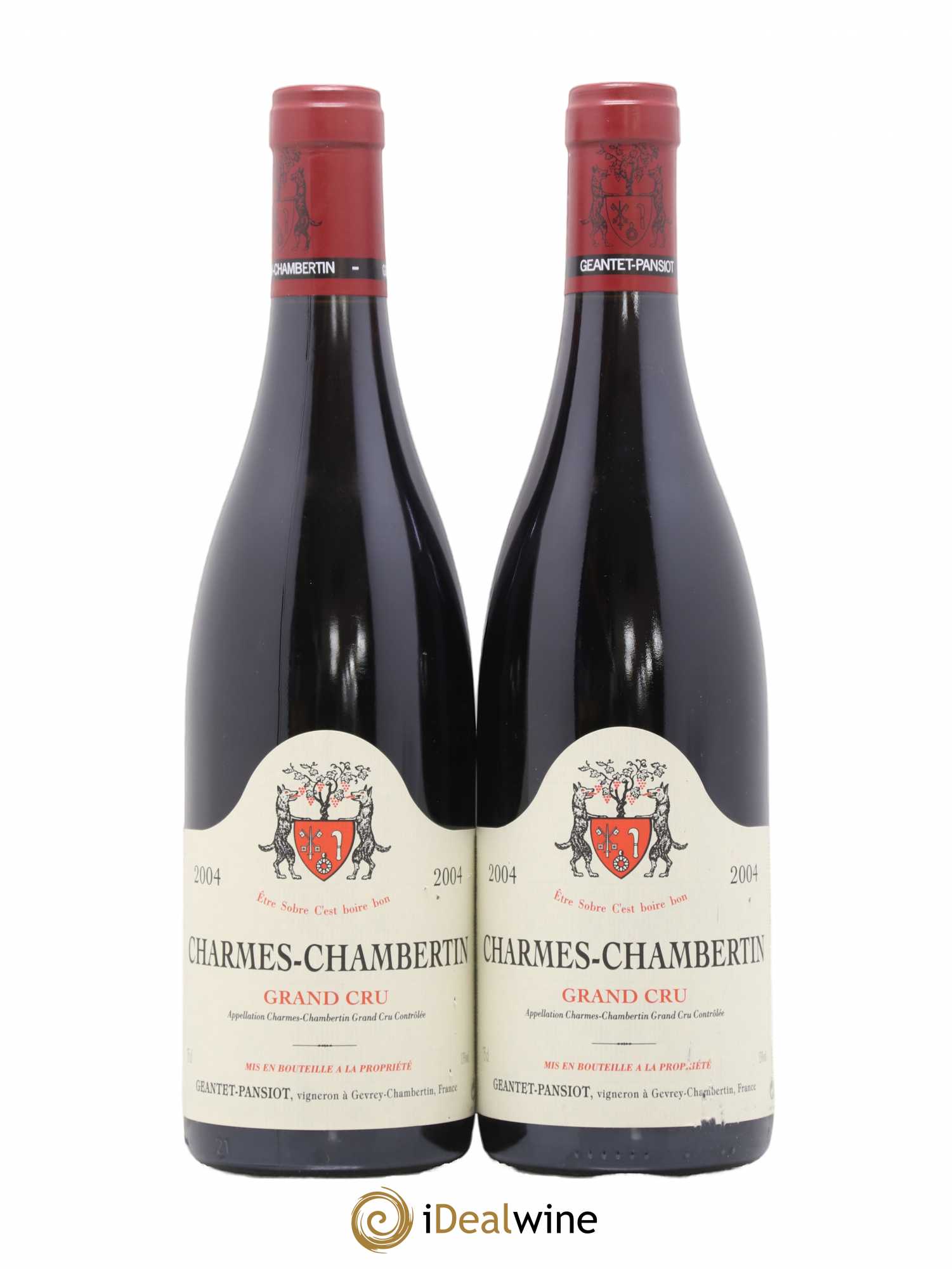 Charmes-Chambertin Grand Cru Geantet-Pansiot 2004 - Lot de 2 bouteilles - 0