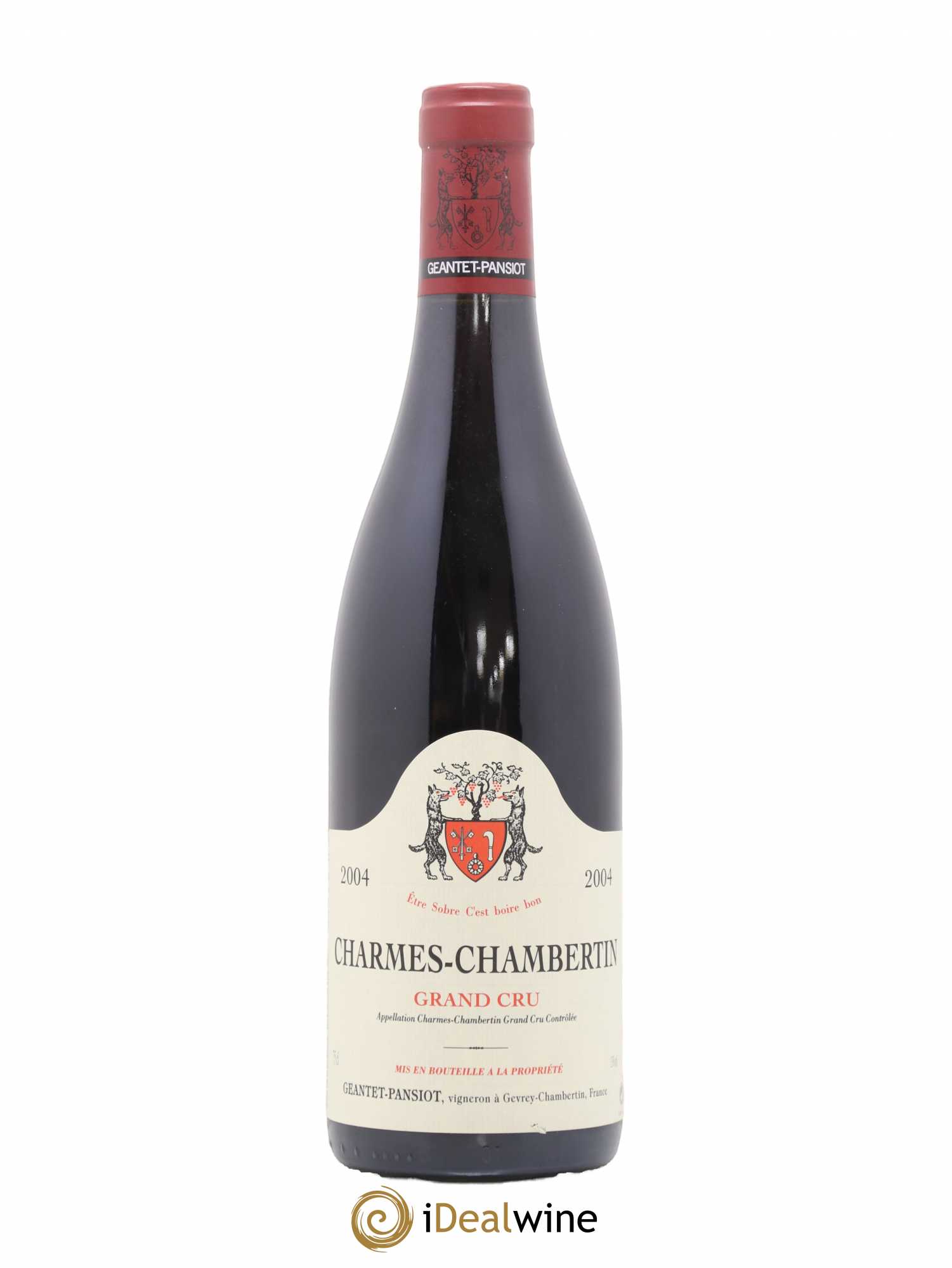 Charmes-Chambertin Grand Cru Geantet-Pansiot 2004 - Lot de 1 bouteille - 0