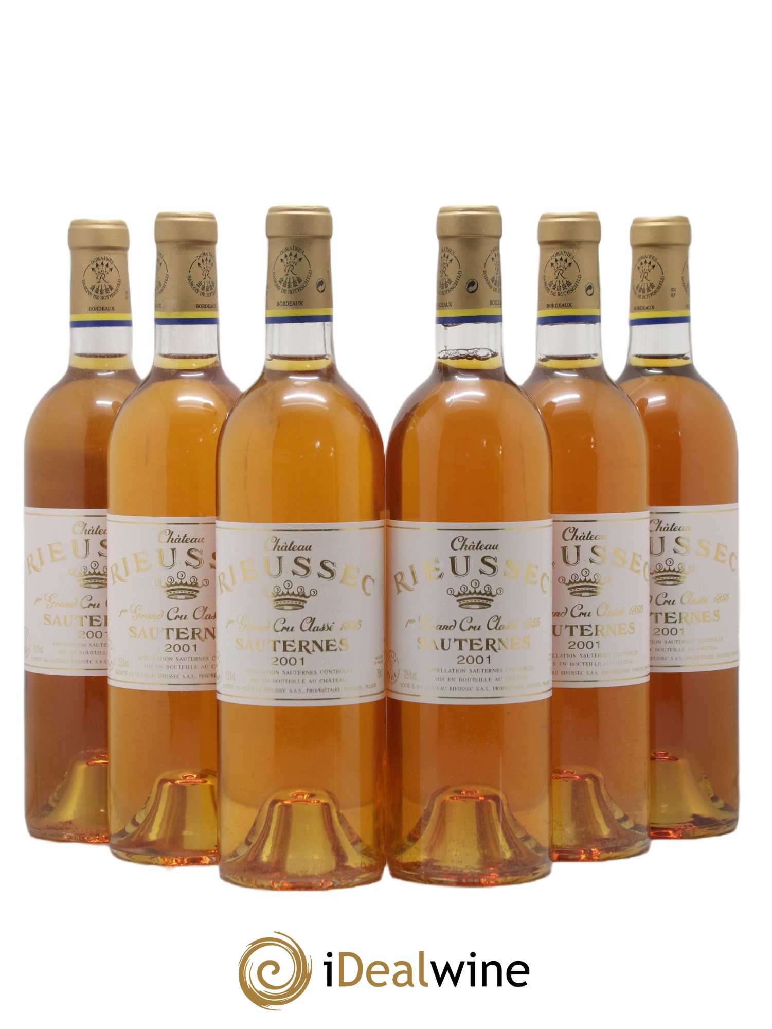 Château Rieussec 1er Grand Cru Classé 2001 - Lotto di 6 bottiglie - 0