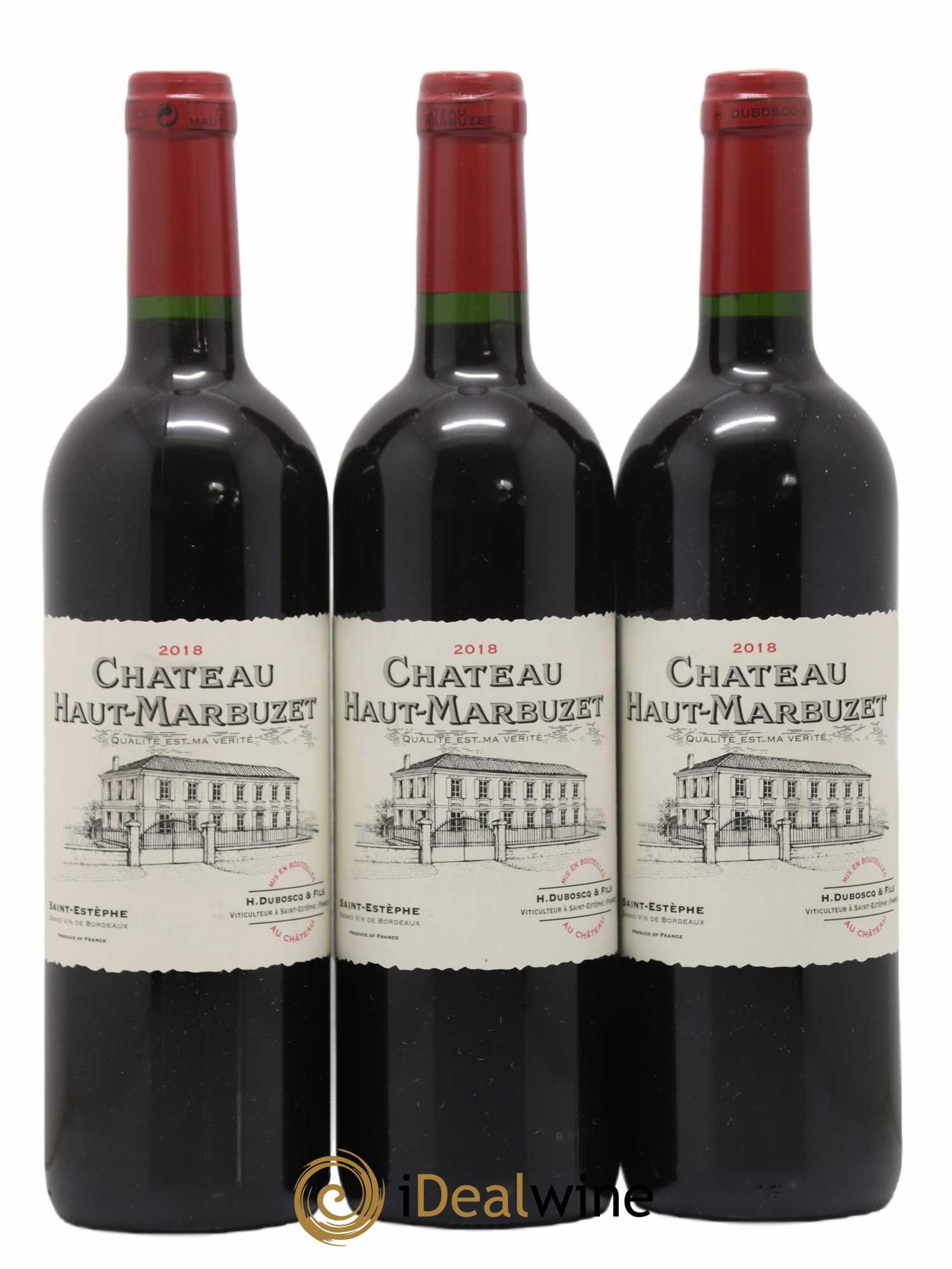 Château Haut Marbuzet 2018 - Lot de 3 bouteilles - 0
