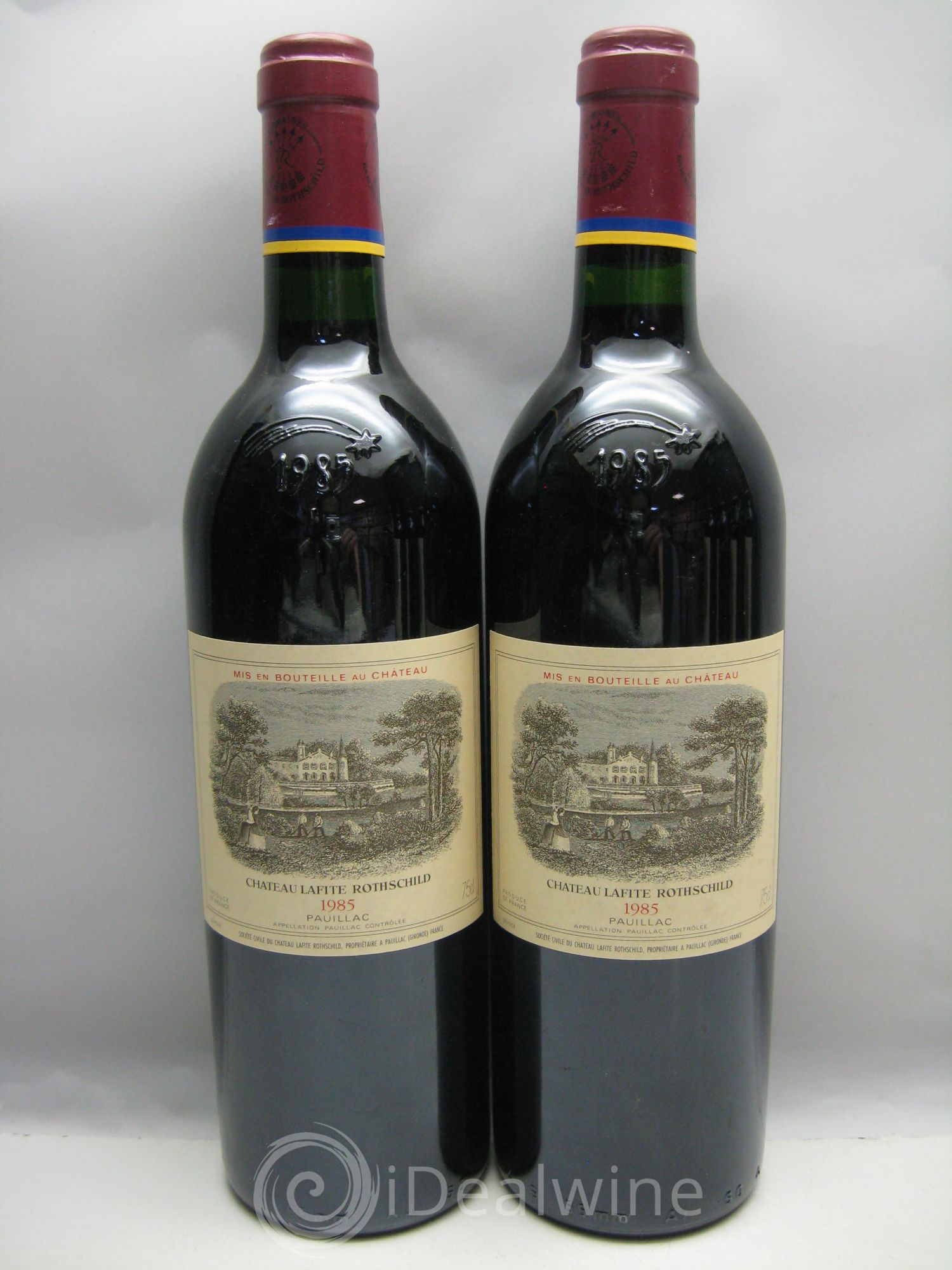 Château Lafite Rothschild 1er Grand Cru Classé (capsules Domaine Barons de Rothschild) 1985 - Lot de 6 bouteilles - 0