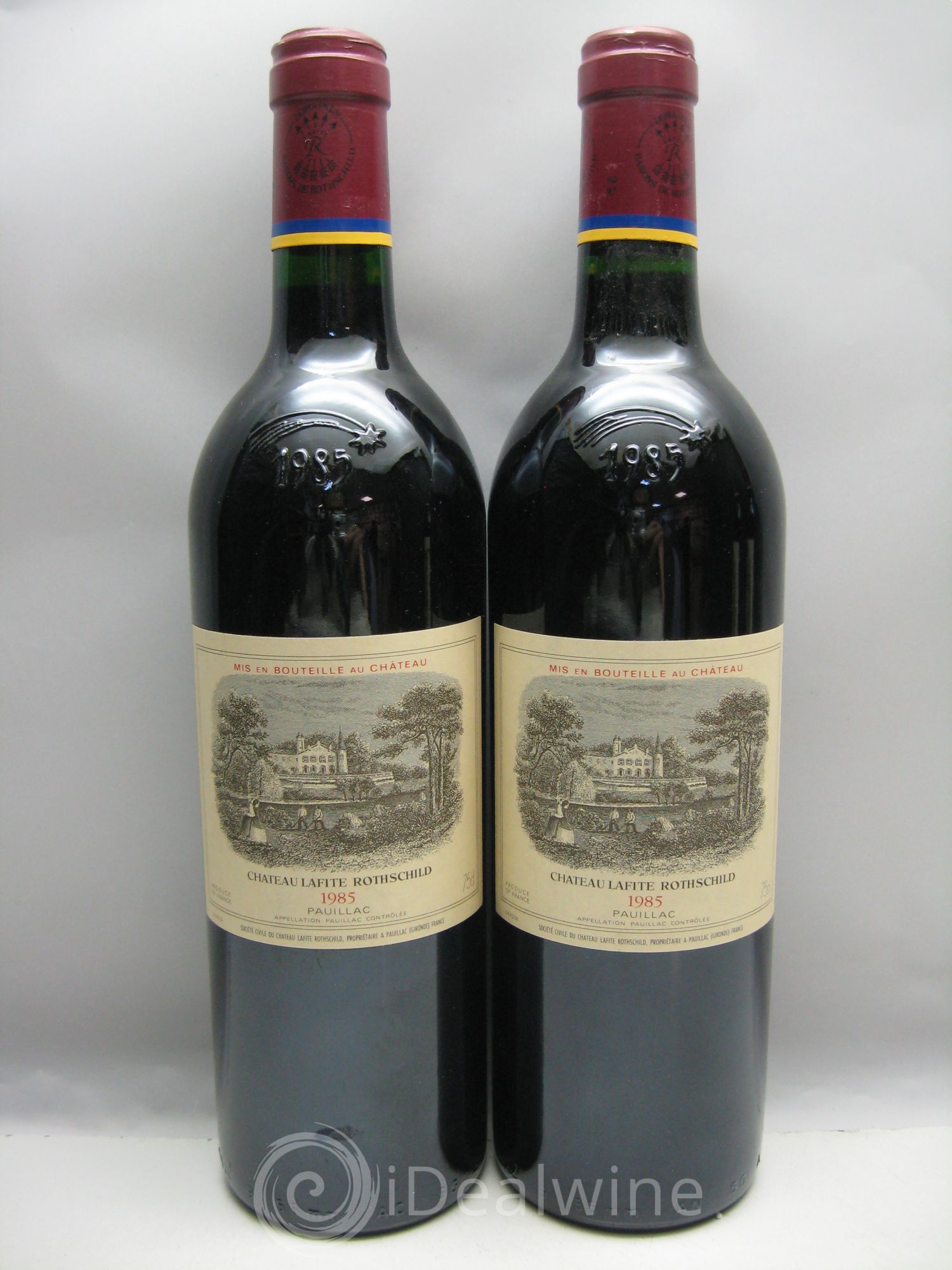 Château Lafite Rothschild 1er Grand Cru Classé (capsules Domaine Barons de Rothschild) 1985 - Lot de 6 bouteilles - 1