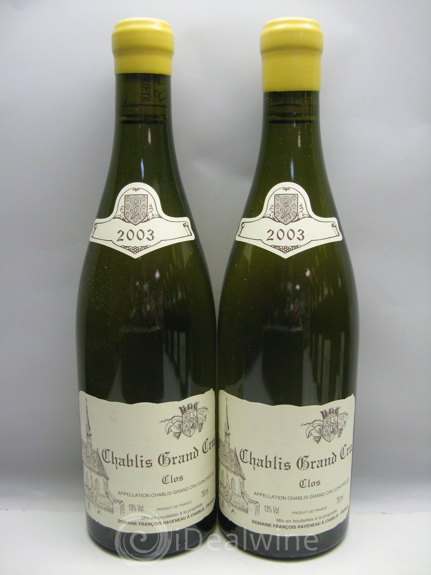 Chablis Grand Cru Clos Raveneau (Domaine) 2003 - Lot de 12 bouteilles - 0