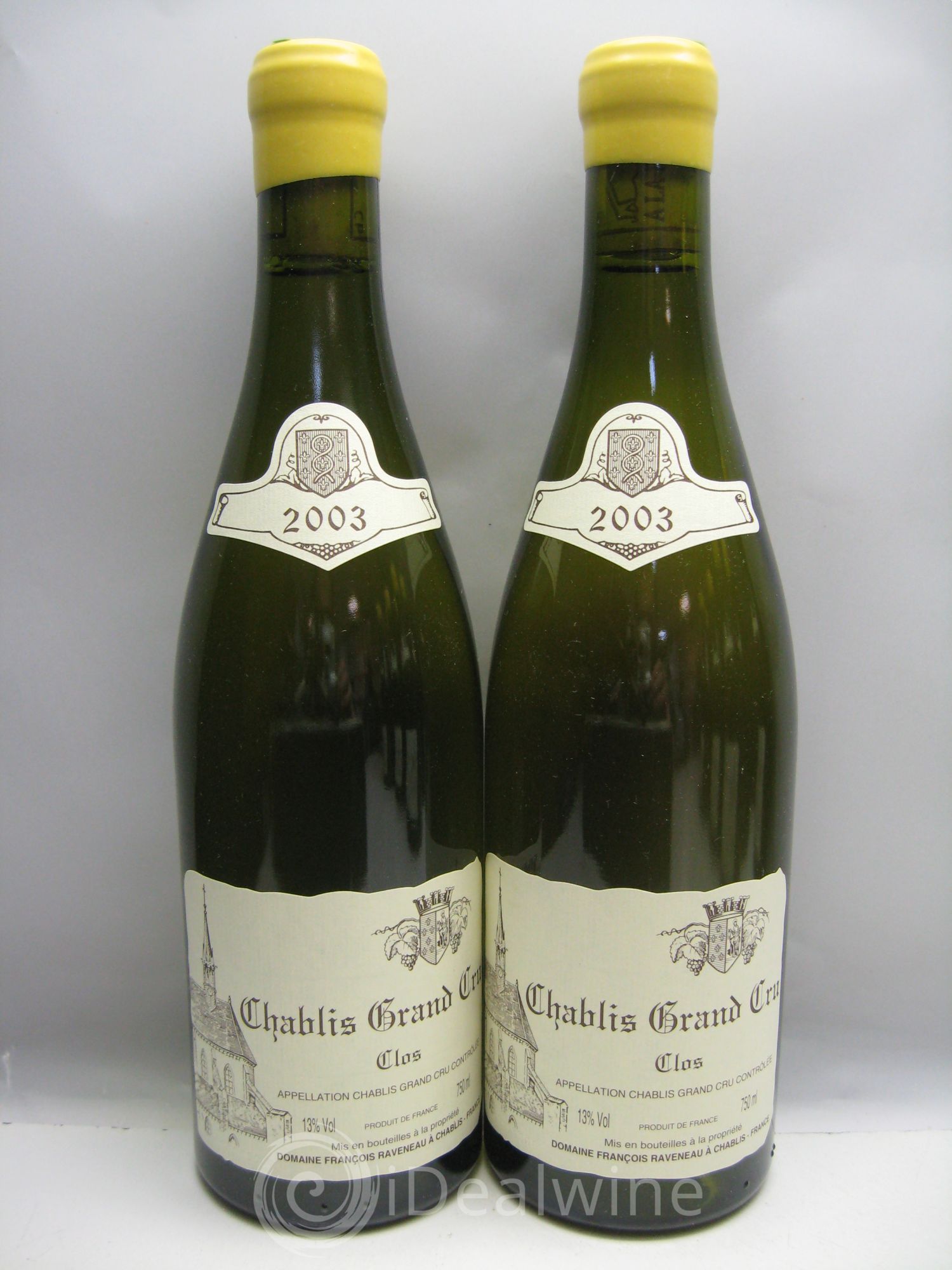 Chablis Grand Cru Clos Raveneau (Domaine) 2003 - Lot de 12 bouteilles - 1