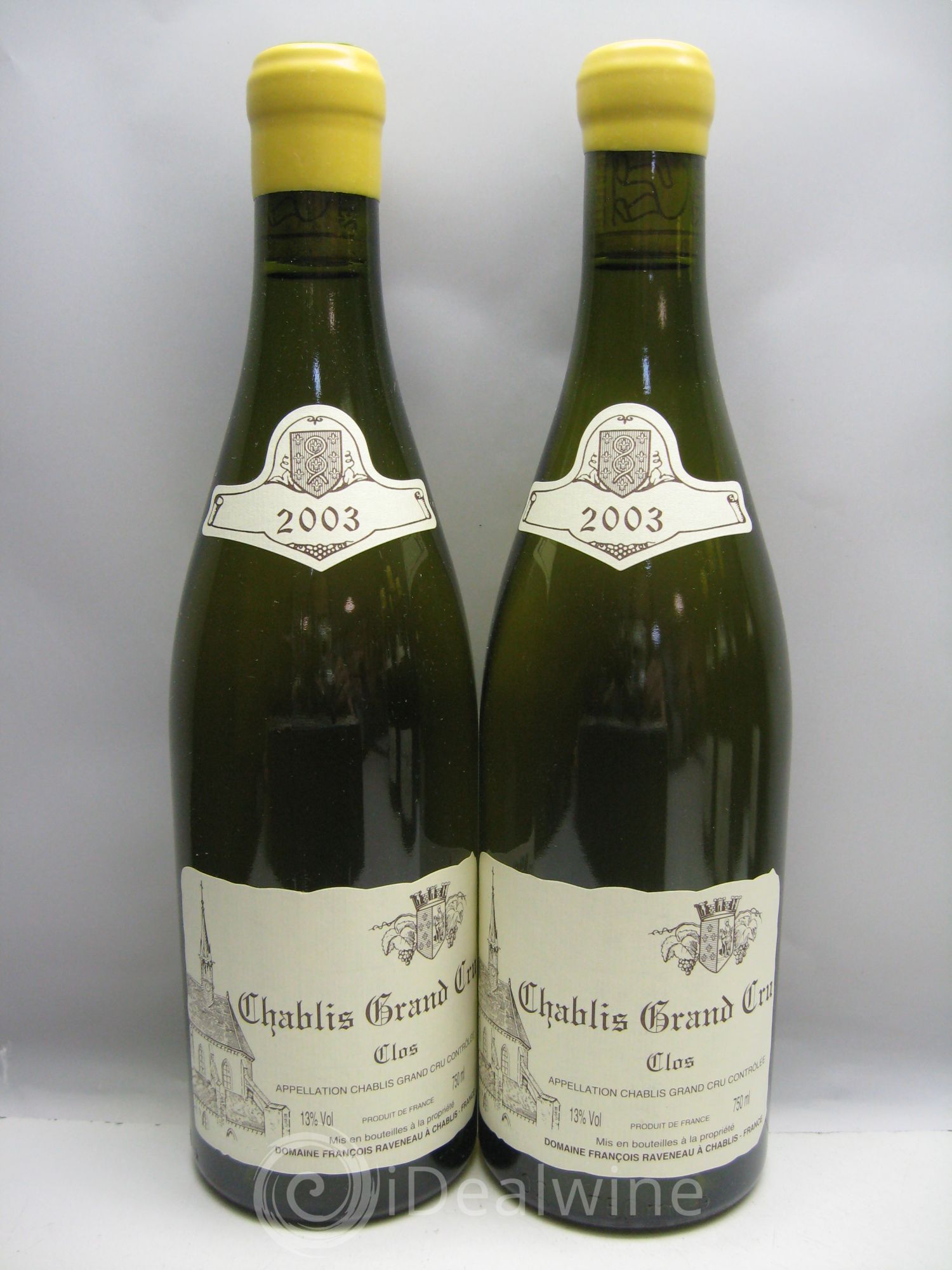 Chablis Grand Cru Clos Raveneau (Domaine) 2003 - Lot de 12 bouteilles - 2