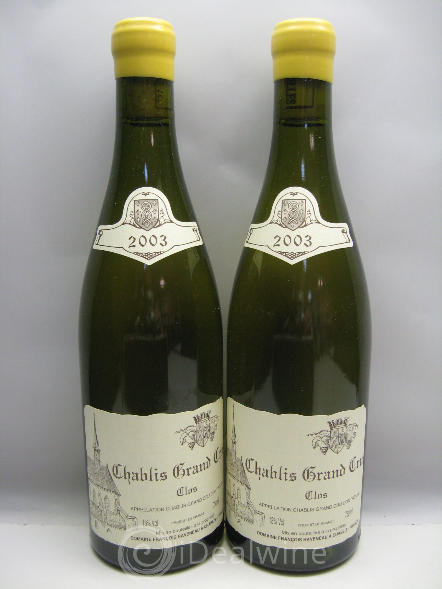 Chablis Grand Cru Clos Raveneau (Domaine) 2003 - Lot de 12 bouteilles - 5