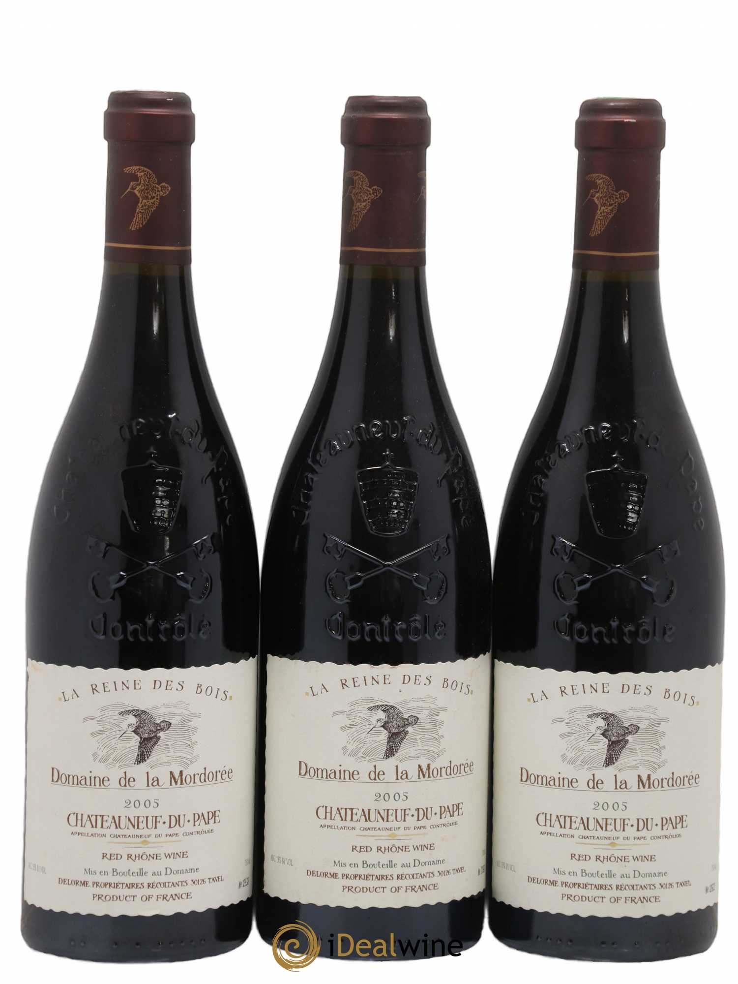 Châteauneuf-du-Pape Cuvée de la Reine des Bois La Mordorée (Domaine de) 2005 - Lot de 3 bouteilles - 0