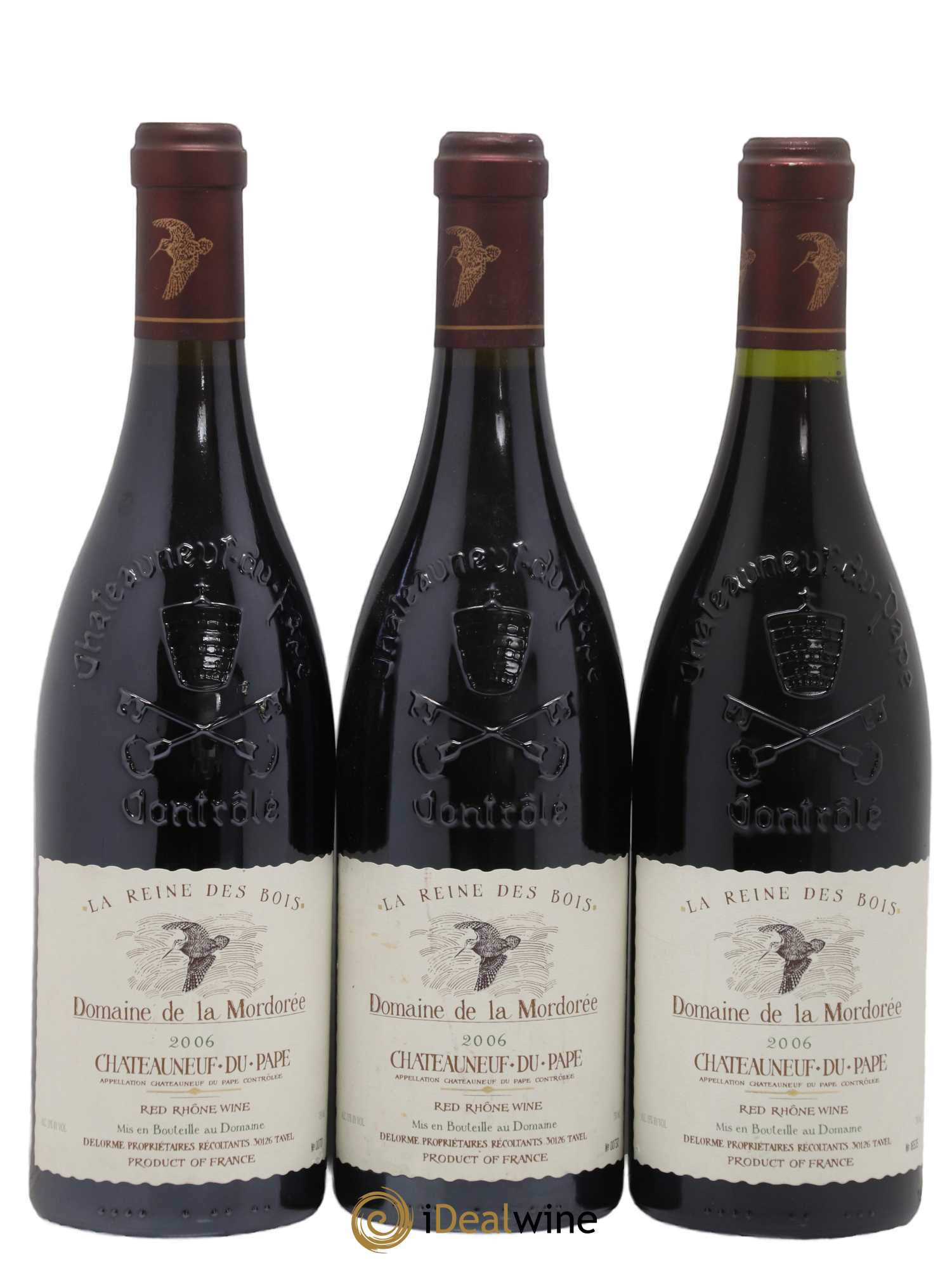 Châteauneuf-du-Pape Cuvée de la Reine des Bois La Mordorée (Domaine de) 2006 - Lot de 3 bouteilles - 0