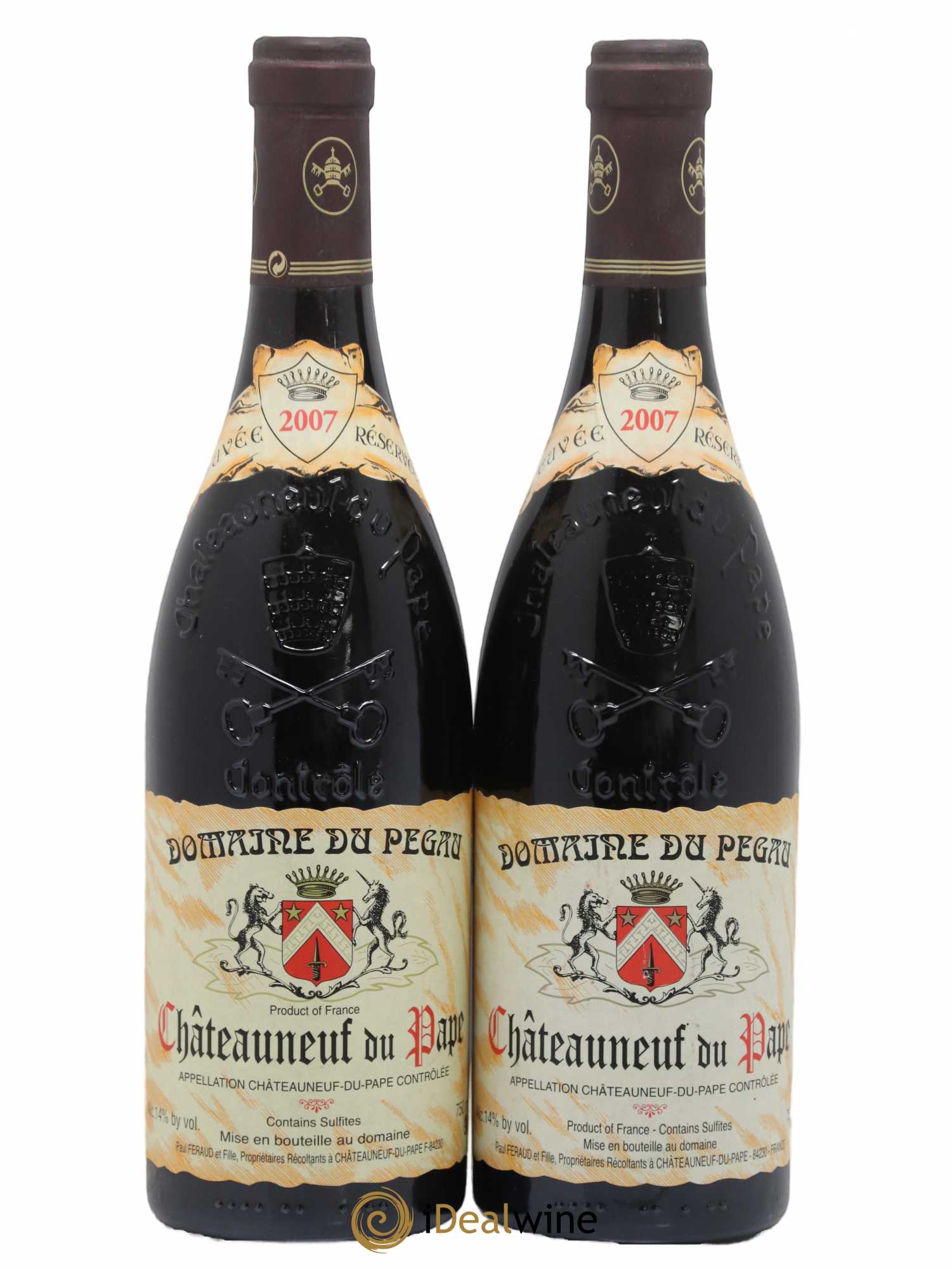 Châteauneuf-du-Pape Domaine du Pégau Cuvée Réservée Paul et Laurence Féraud 2007 - Lot de 2 bouteilles - 0