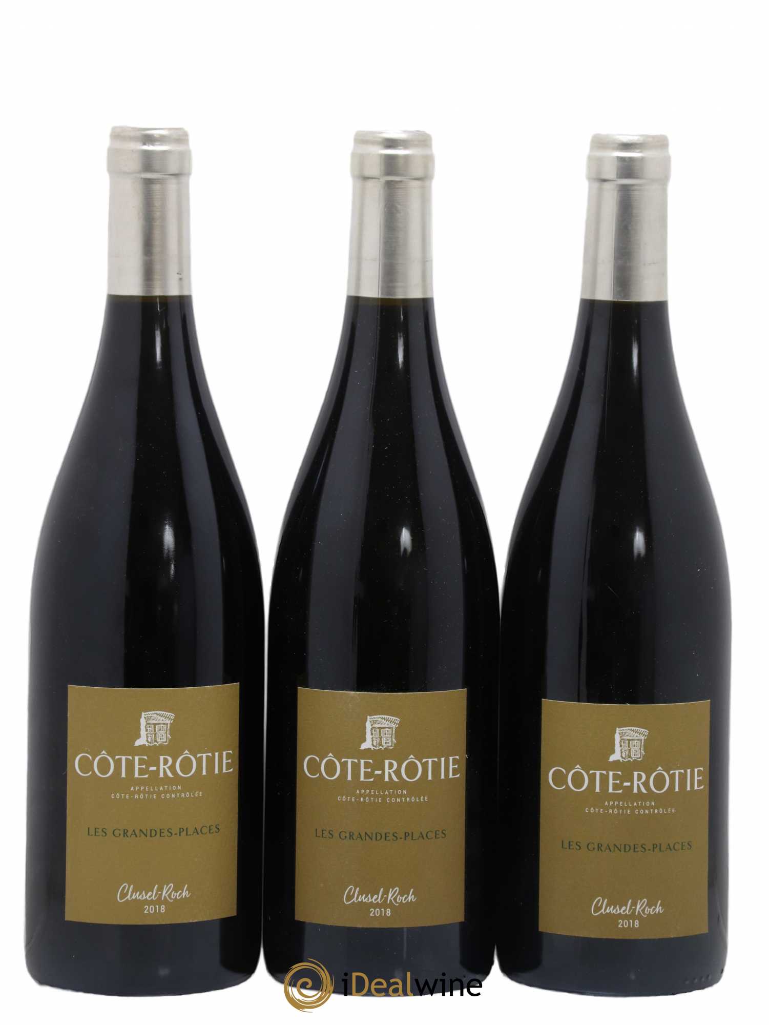 Côte-Rôtie Les Grandes Places Clusel-Roch 2018 - Lot de 3 bouteilles - 0