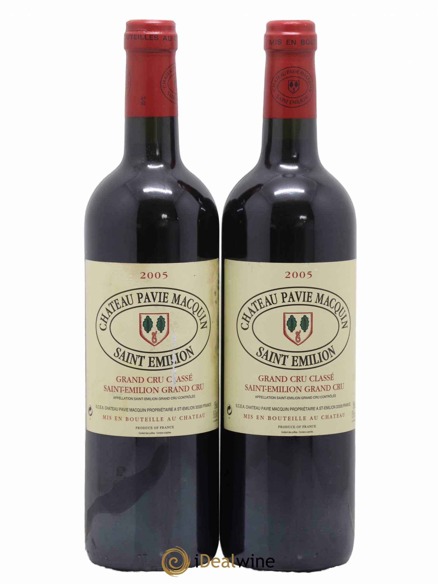 Château Pavie Macquin 1er Grand Cru Classé B 2005 - Lot de 2 bouteilles - 0