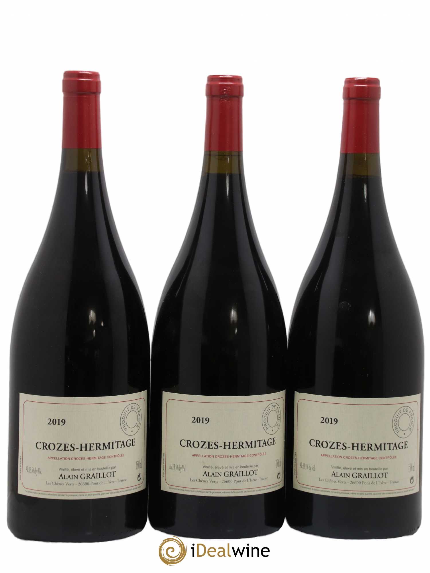 Crozes-Hermitage Domaine Graillot 2019 - Lot de 3 magnums - 0