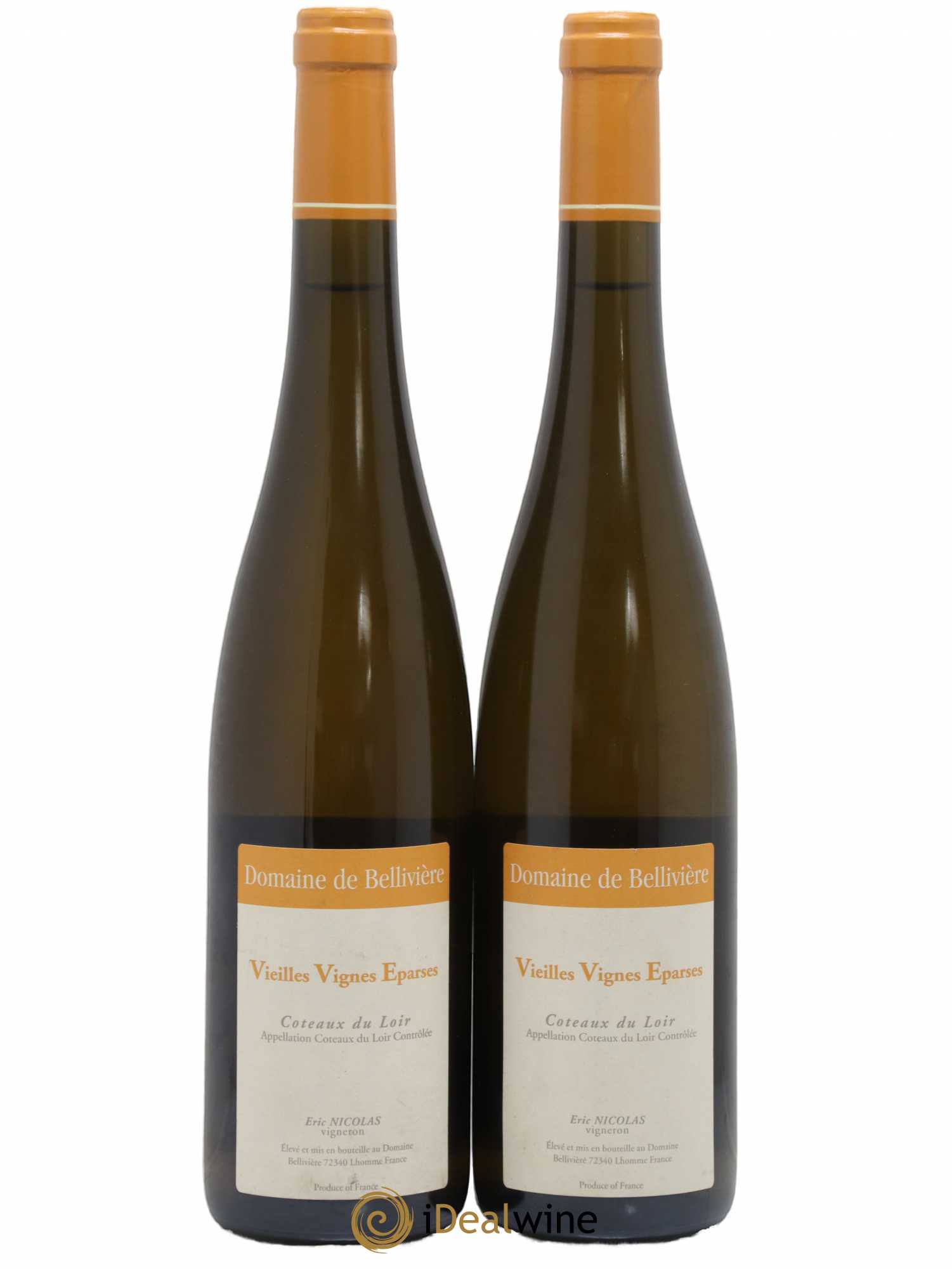 Coteaux du Loir Vieilles Vignes Eparses Domaine de Bellivière 2015 - Lot de 2 bouteilles - 0