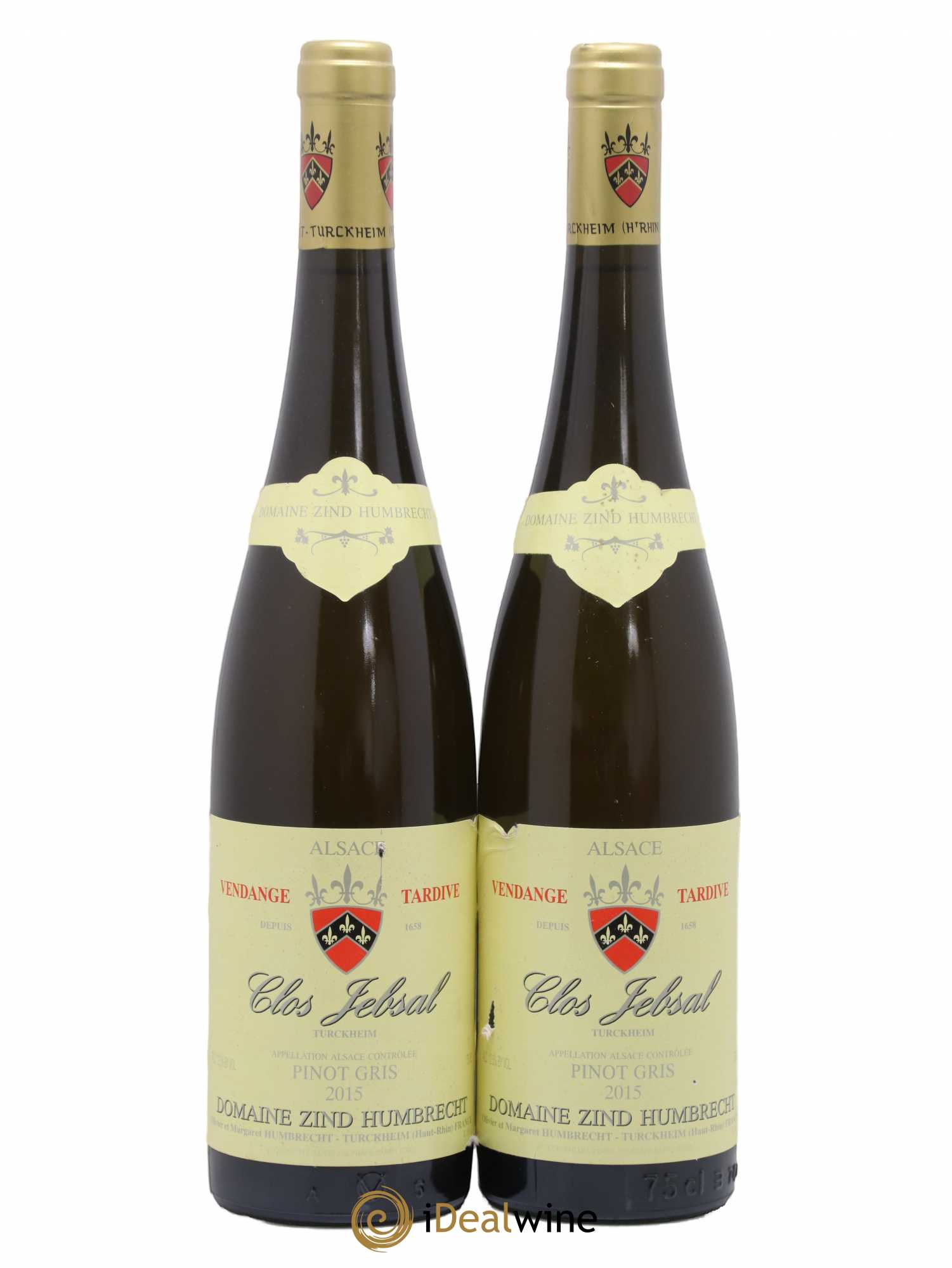 Alsace Pinot Gris Clos Jebsal Vendanges Tardives Zind-Humbrecht (Domaine) 2015 - Lotto di 2 bottiglie - 0