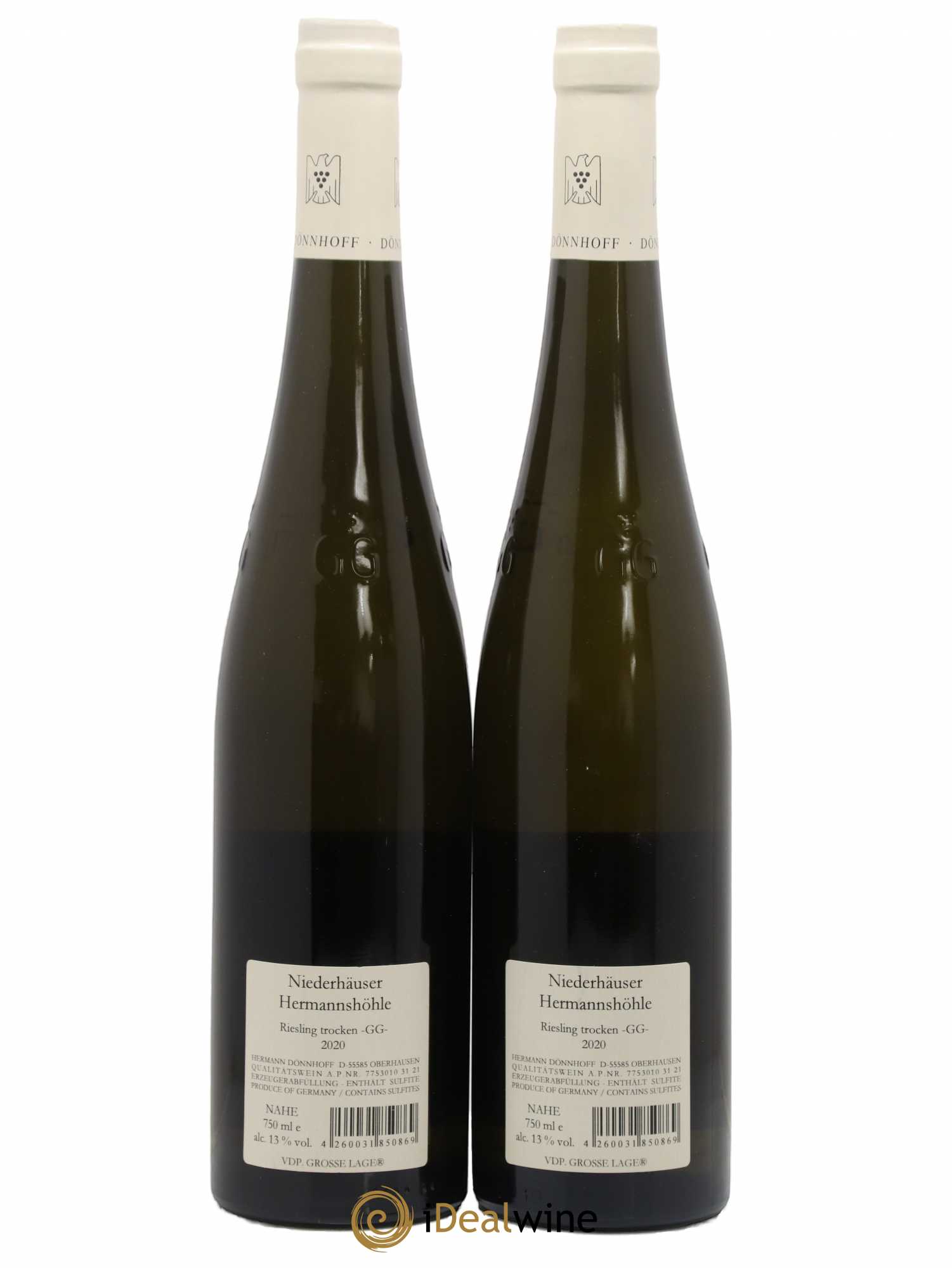 Riesling Donnhoff Hermannshöle Grosse Gewaächs Troken 2020 - Posten von 2 Flaschen - 1