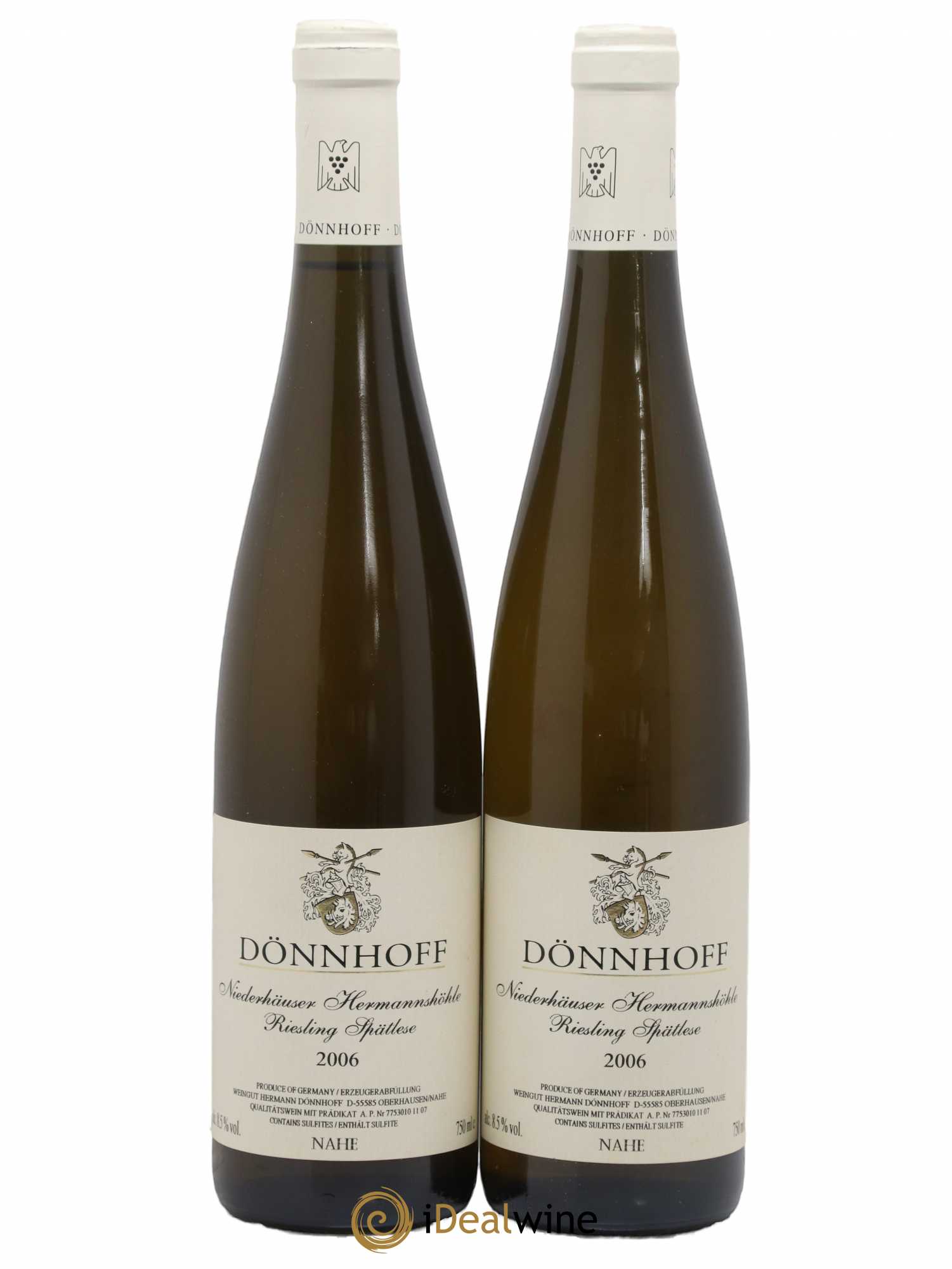 Riesling Donnhoff Niederhäuser Hermannshöle Spatlese 2006 - Posten von 2 Flaschen - 0