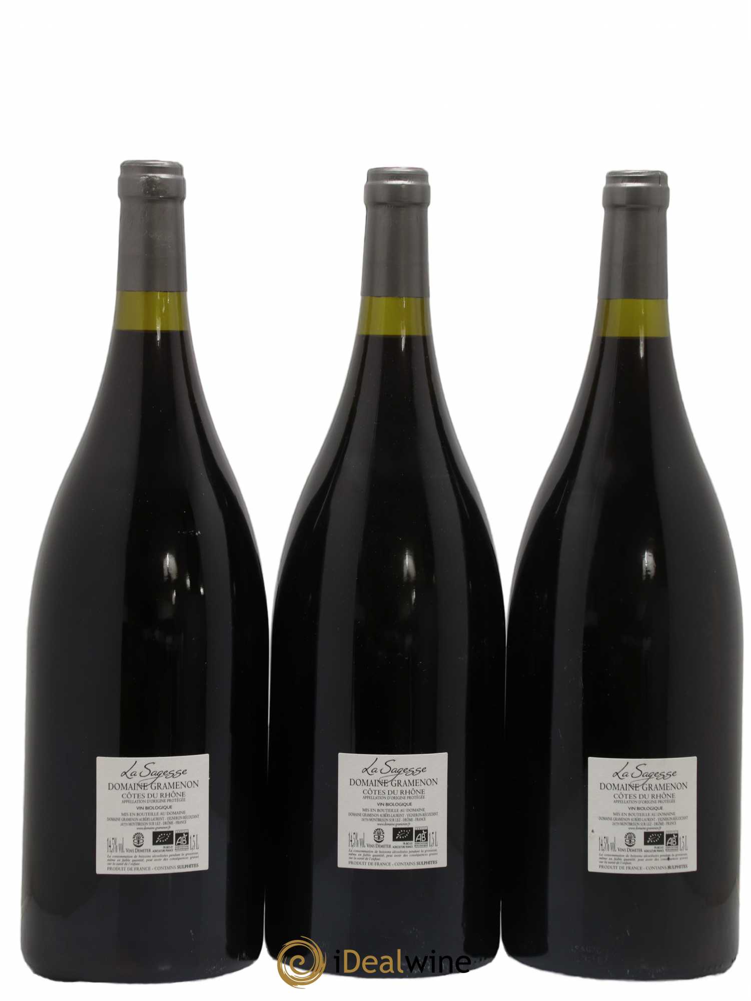 Côtes-du-Rhône La Sagesse Gramenon (Domaine) 2020 - Lot de 3 magnums - 1