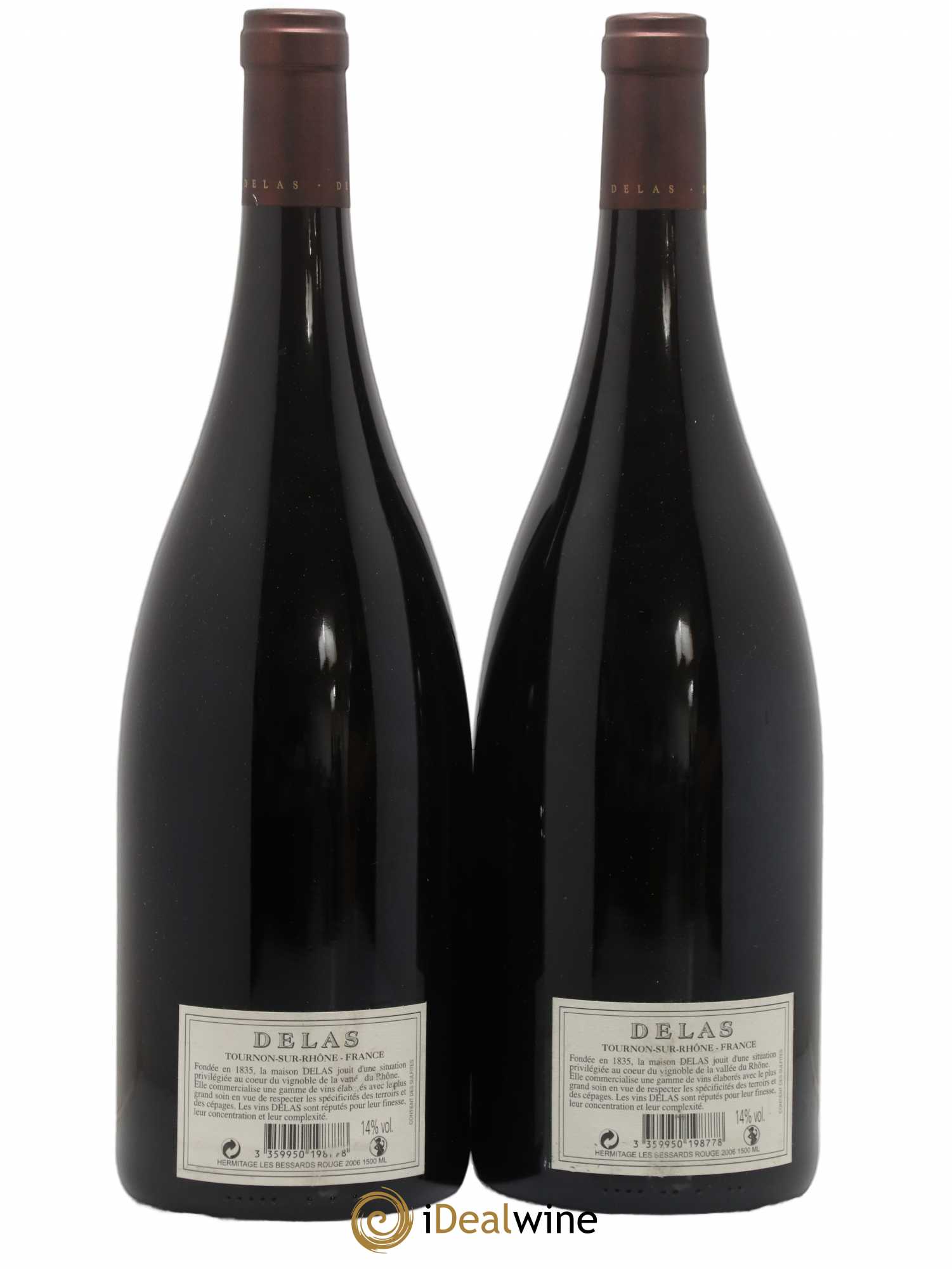 Hermitage Les Bessards Delas Frères 2006 - Lot de 2 magnums - 1