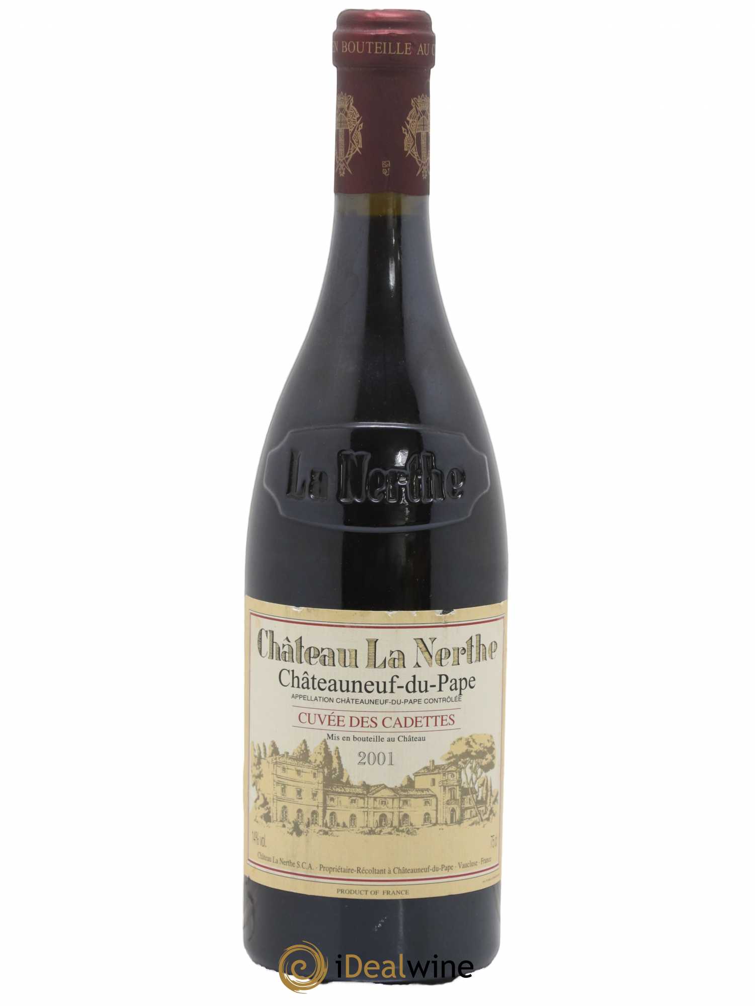 Châteauneuf-du-Pape Château La Nerthe Cuvée des Cadettes Famille Richard 2001 - Lot de 1 bouteille - 0
