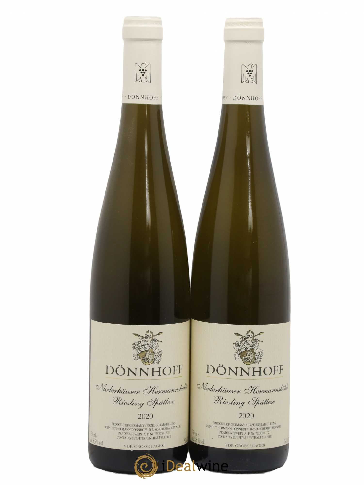 Riesling Donnhoff Niederhäuser Hermannshöle Spatlese 2020 - Posten von 2 Flaschen - 0