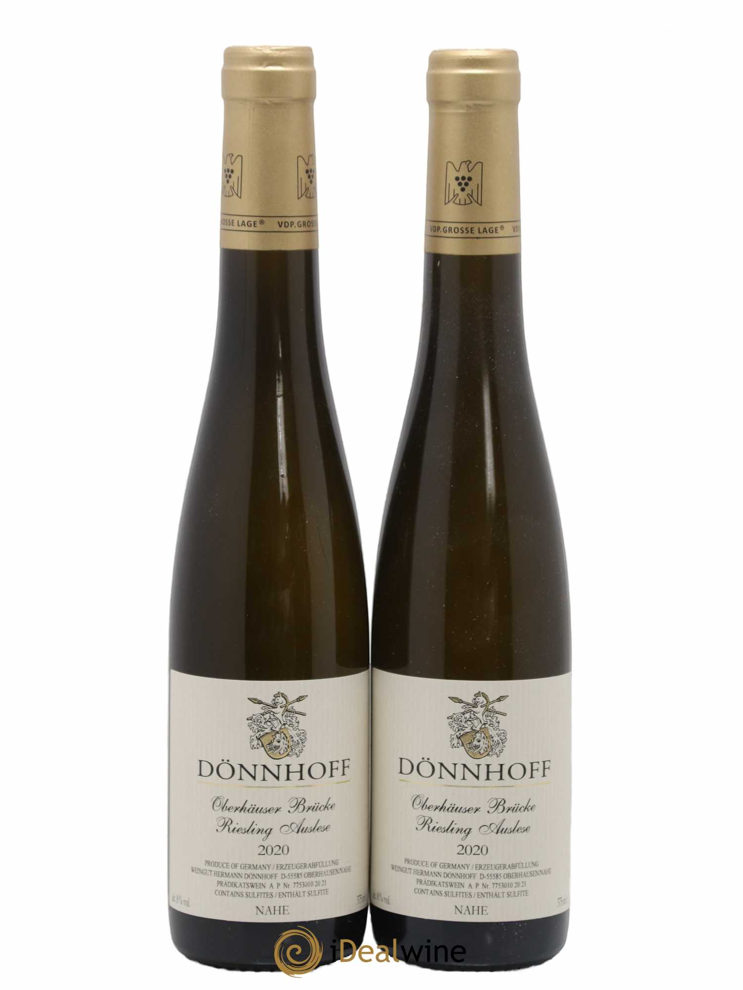 Riesling Donnhoff Oberhäuser Brücke Auslese 2020 - Posten von 2 Demi-Flaschen - 0
