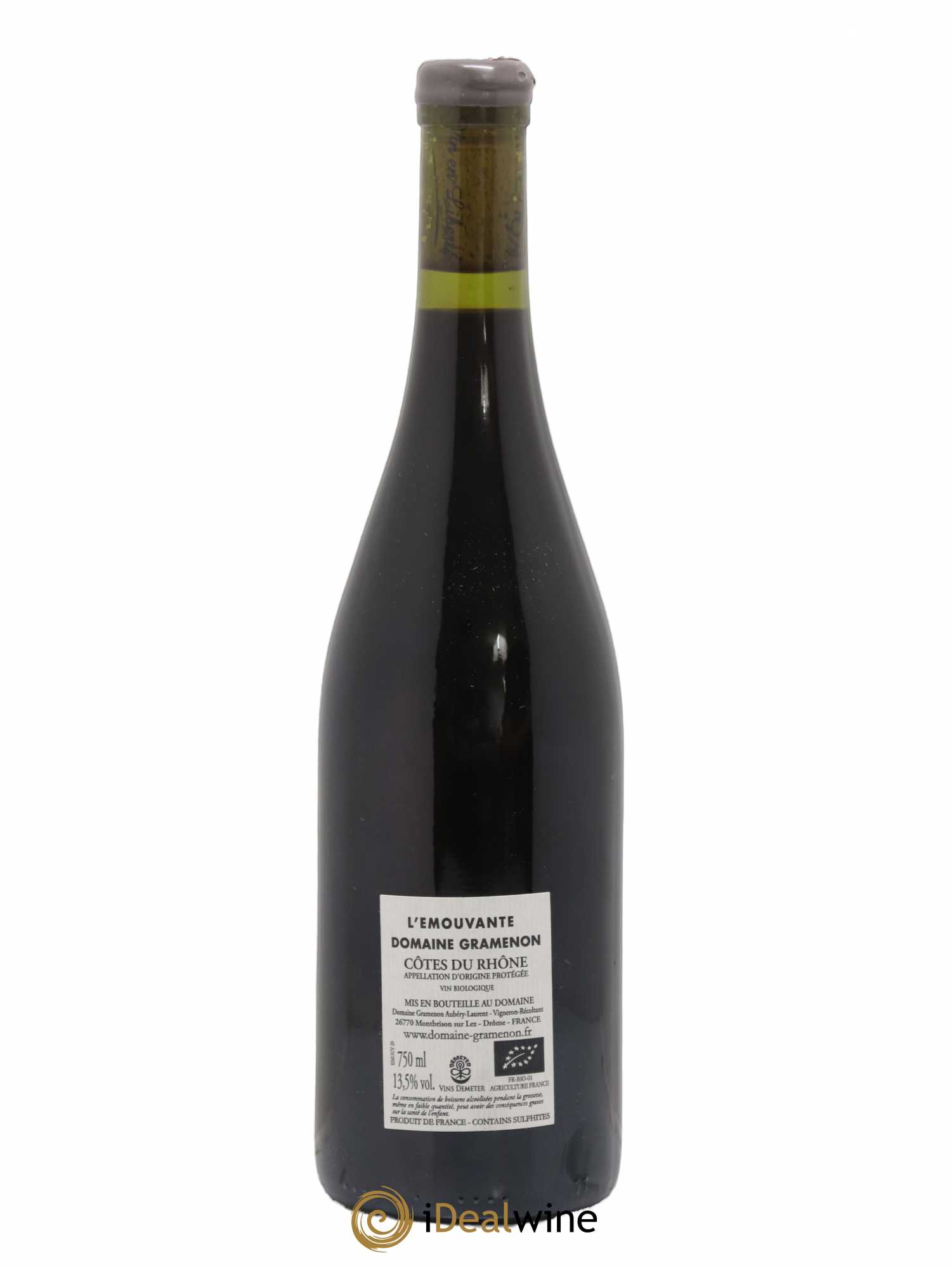 Côtes-du-Rhône L'émouvante Gramenon (Domaine) 2020 - Lot de 1 bouteille - 1