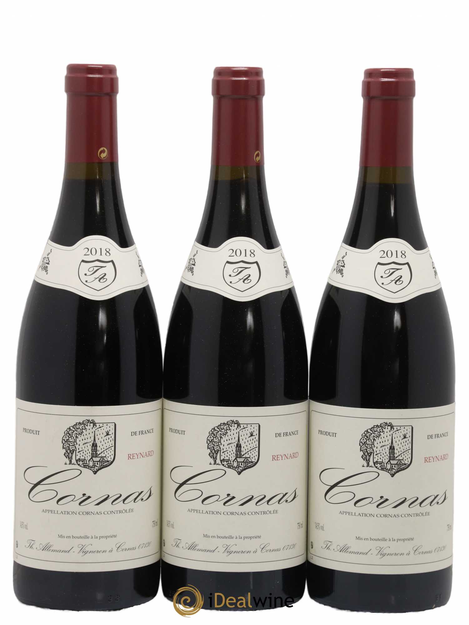 Cornas Reynard Thierry Allemand 2018 - Lot de 3 bouteilles - 0