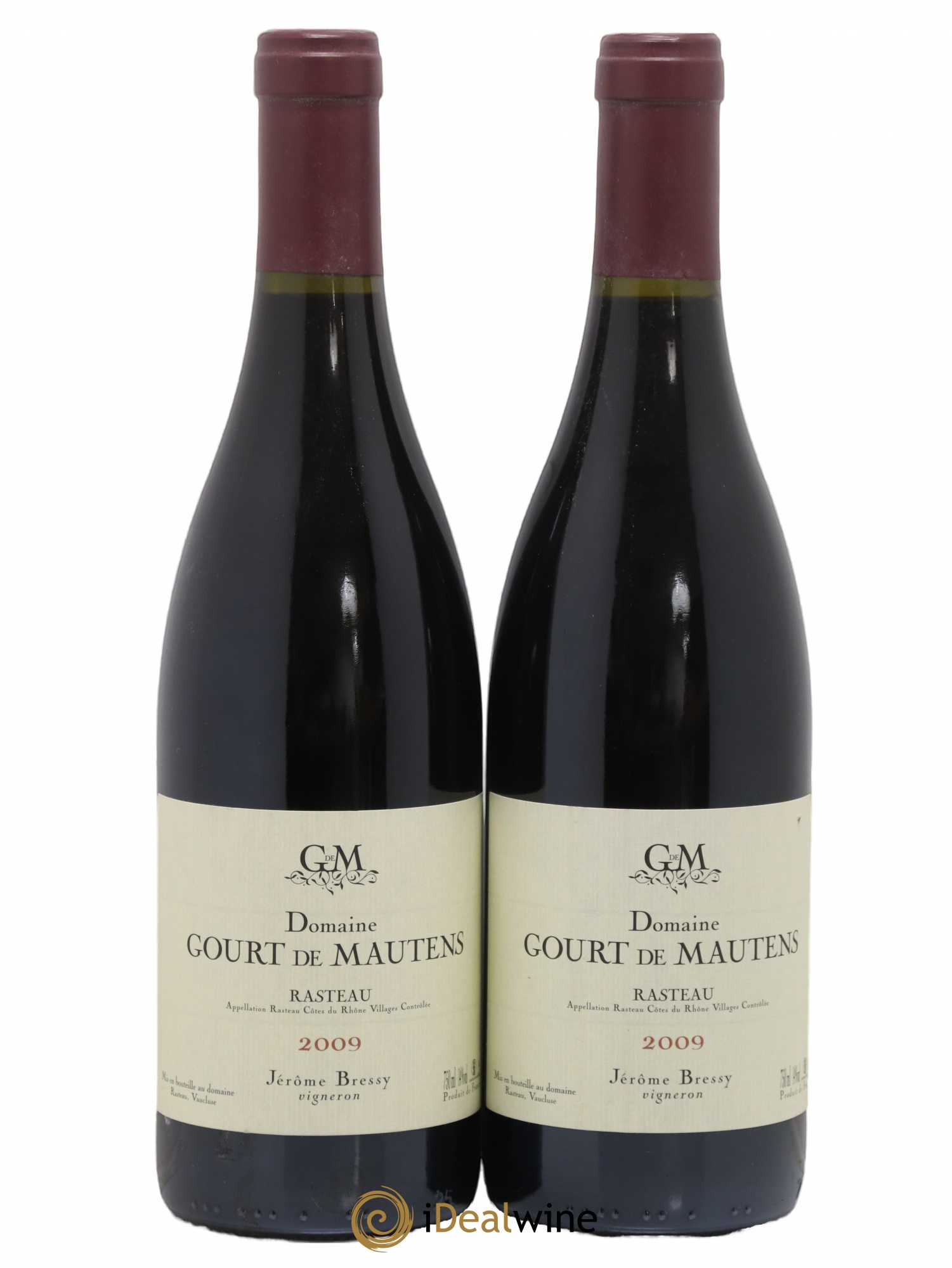 Rasteau Domaine Gourt de Mautens - Jérôme Bressy 2009 - Lot de 2 bouteilles - 0