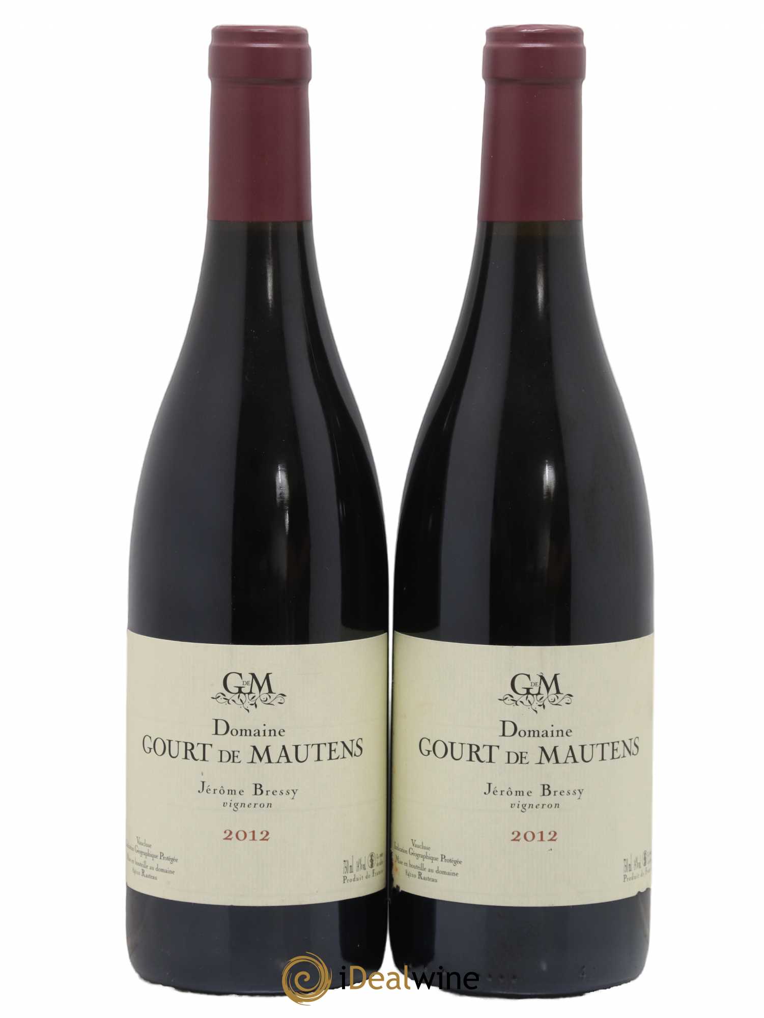 Vaucluse (Vin de Pays de Vaucluse) Domaine Gourt de Mautens - Jérôme Bressy 2012 - Lot de 2 bouteilles - 0