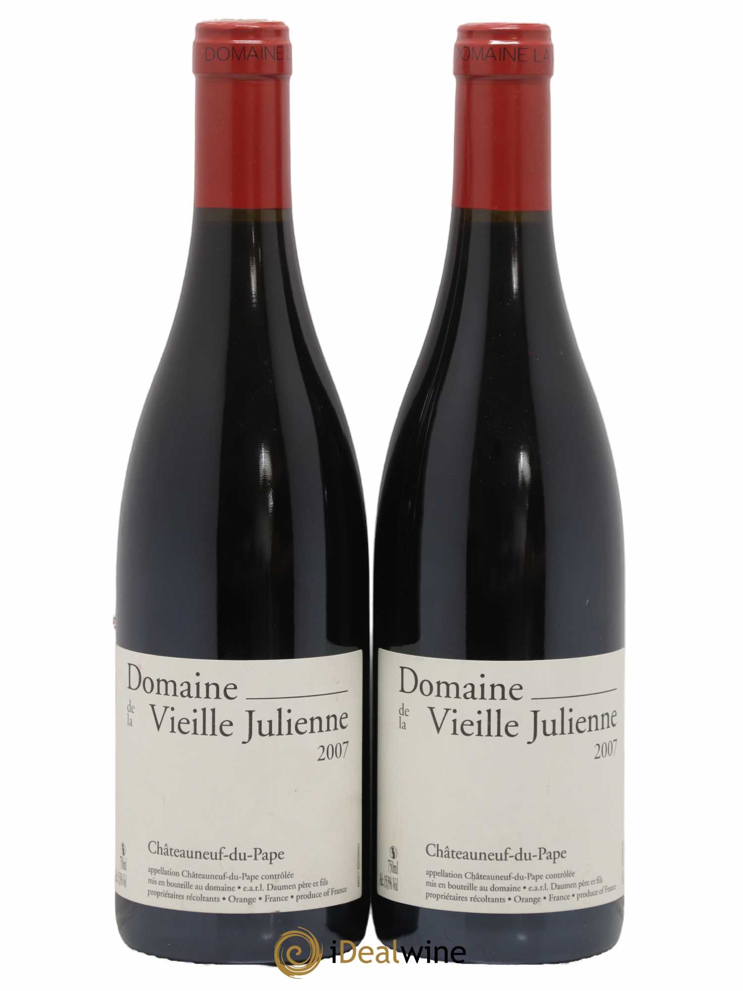 Châteauneuf-du-Pape Vieille Julienne (Domaine de la) Jean-Paul Daumen 2007 - Lot de 2 bouteilles - 0