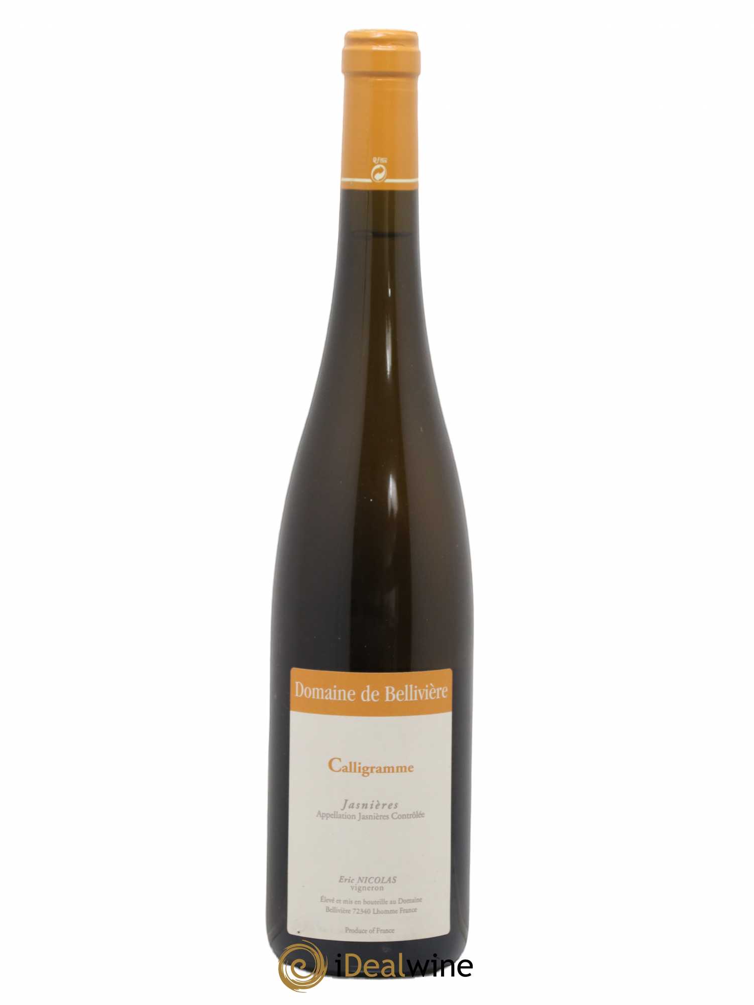 Jasnières Calligramme Domaine de Bellivière 2009 - Lot de 1 bouteille - 0