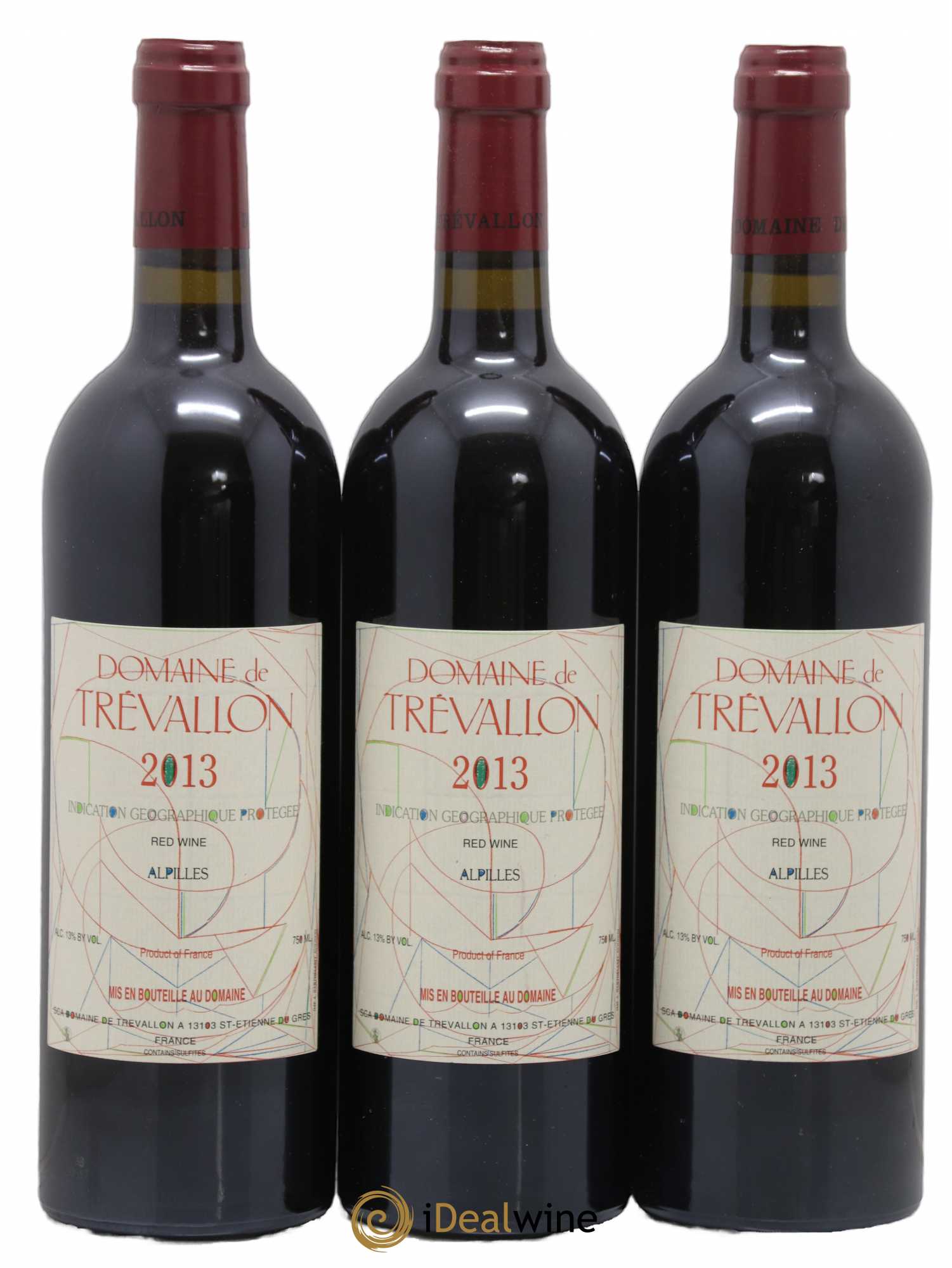 Alpilles Trévallon (Domaine de) Eloi Dürrbach 2013 - Lot de 3 bouteilles - 0