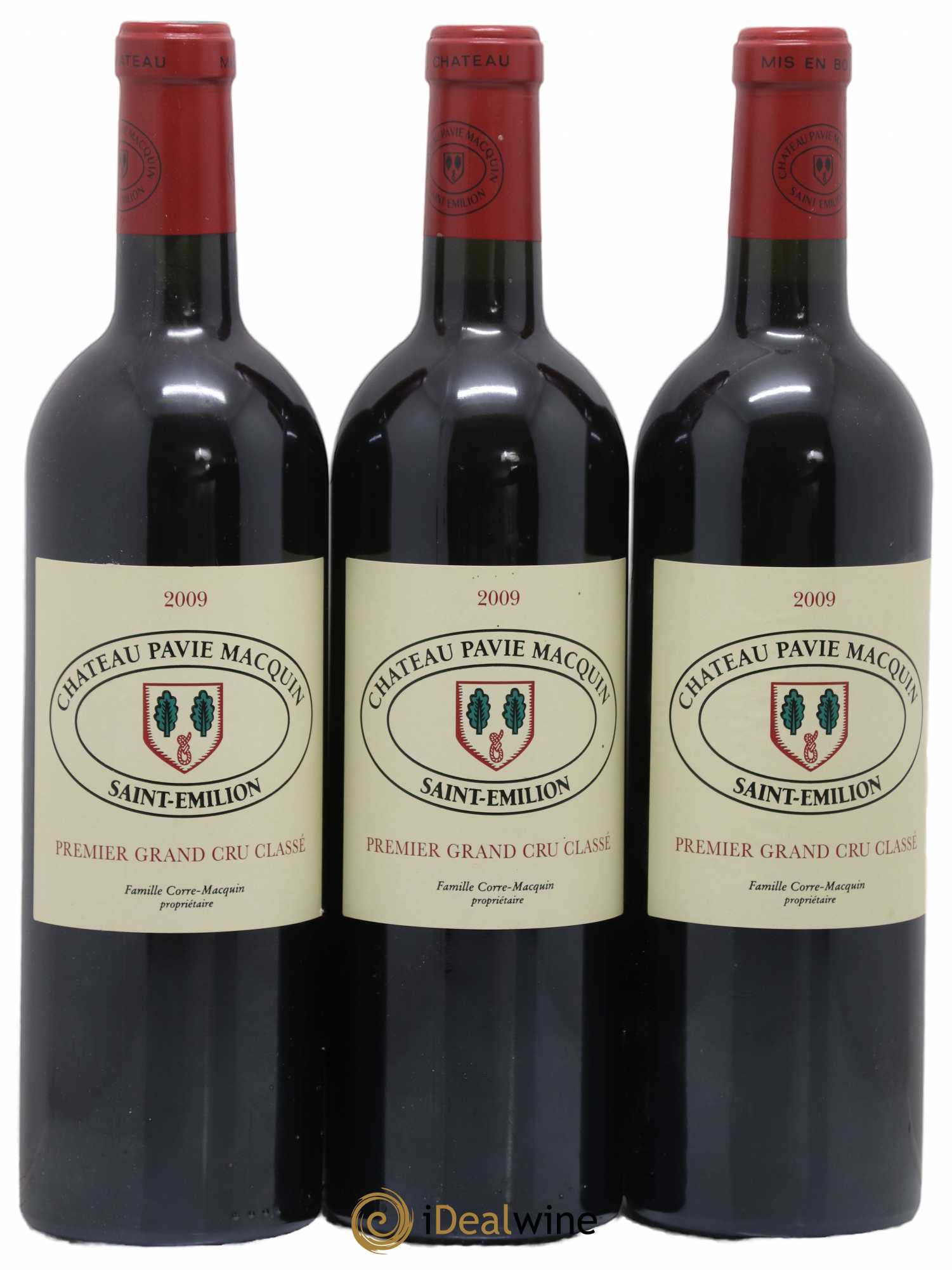 Château Pavie Macquin 1er Grand Cru Classé B 2009 - Lot de 3 bouteilles - 0