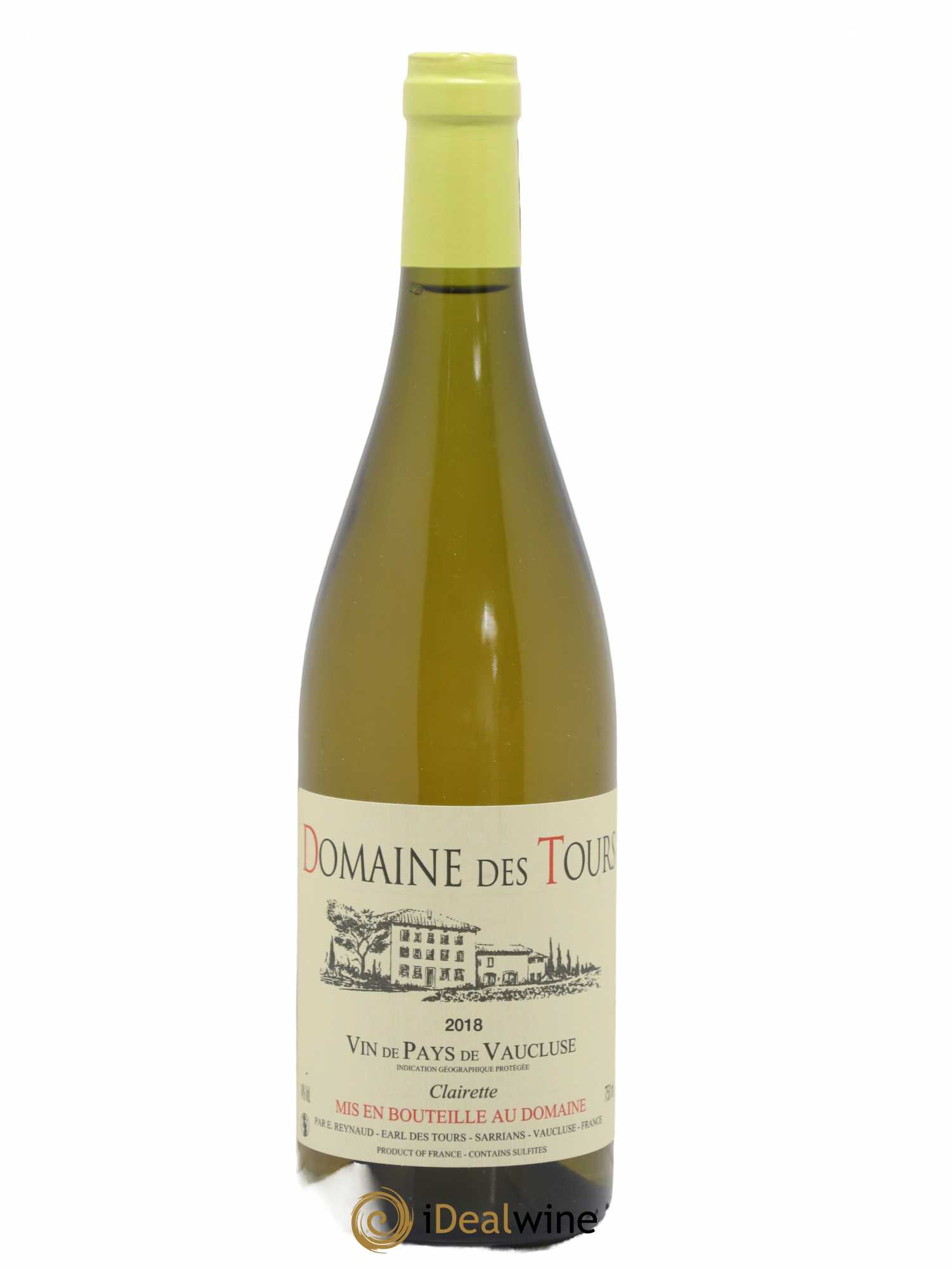 Vaucluse (Vin de Pays de Vaucluse) Domaine des Tours Emmanuel Reynaud Clairette 2018 - Lot de 1 bouteille - 0