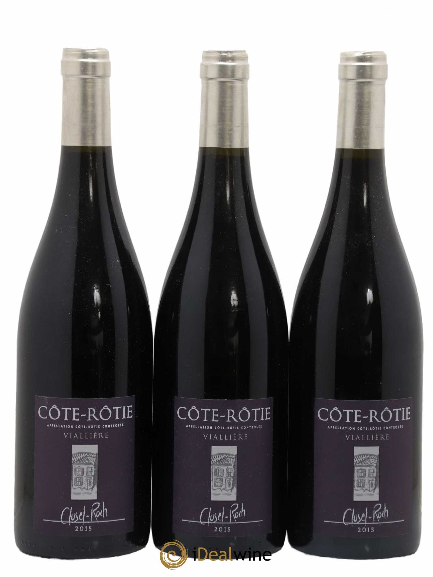 Côte-Rôtie Viallière Clusel-Roch 2015 - Lot de 3 bouteilles - 0