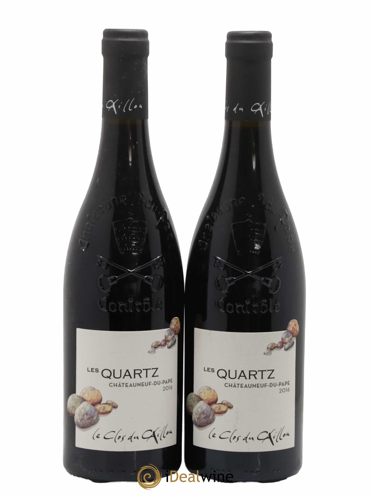 Châteauneuf-du-Pape Les Quartz Clos du Caillou Le Clos Caillou Les Quartz 2016 - Lotto di 2 bottiglie - 0